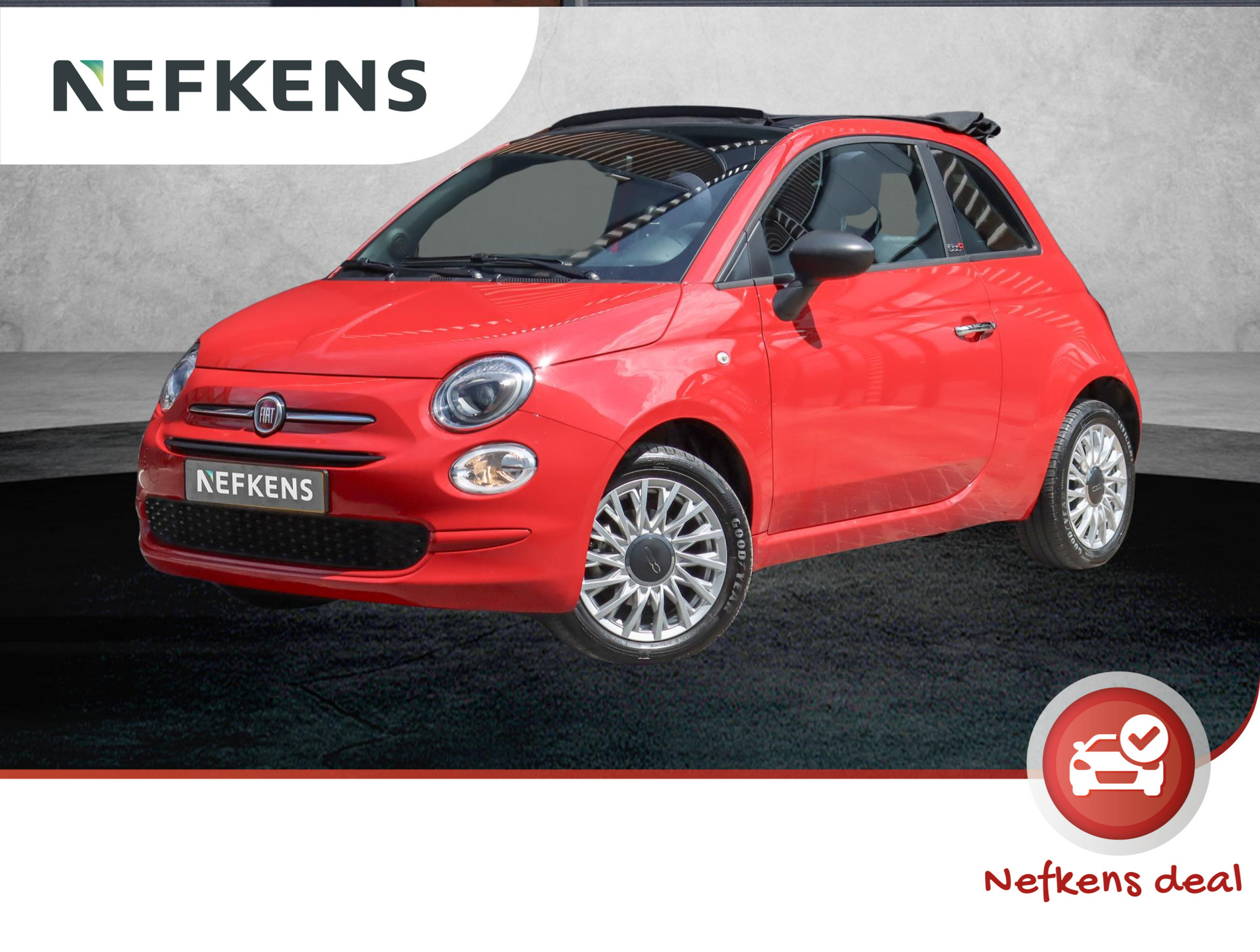 Fiat 500 C 69pk Hybrid Cult (1ste eig./Airco/NAV./AppleCarPlay/LMV/ALLseason/NL auto!/GOED ondh.)