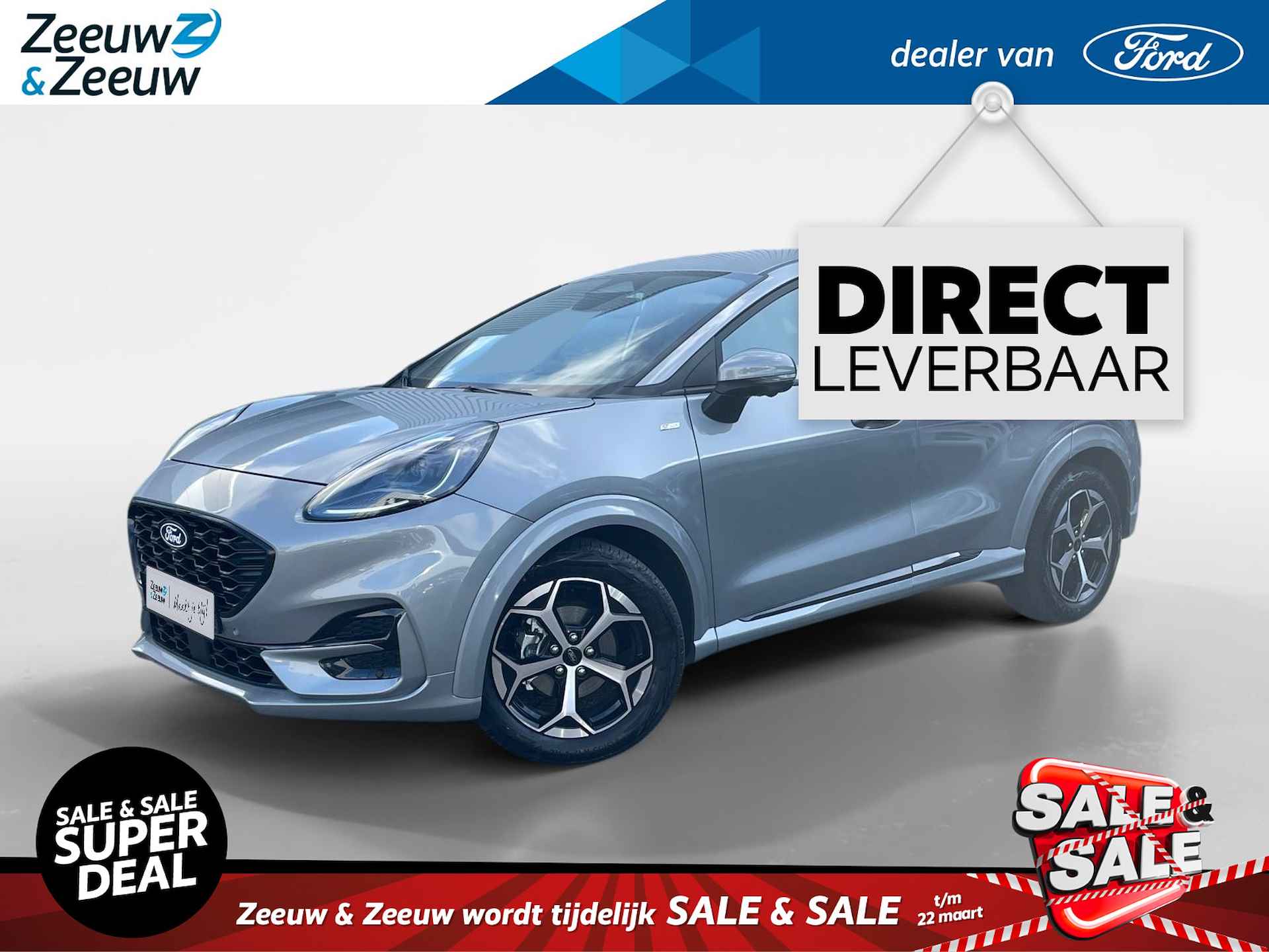 Ford Puma 1.0 EcoBoost Hybrid ST-Line | VOORRAAD! | €4000,- + €600,- korting | Winterpack | Driver Assistance Pack |