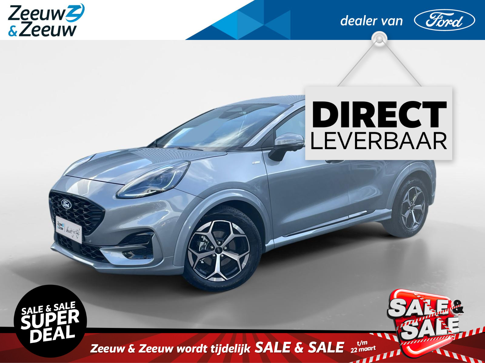 Ford Puma 1.0 EcoBoost Hybrid ST-Line | VOORRAAD! | €4000,- + €600,- korting | Winterpack | Driver Assistance Pack |