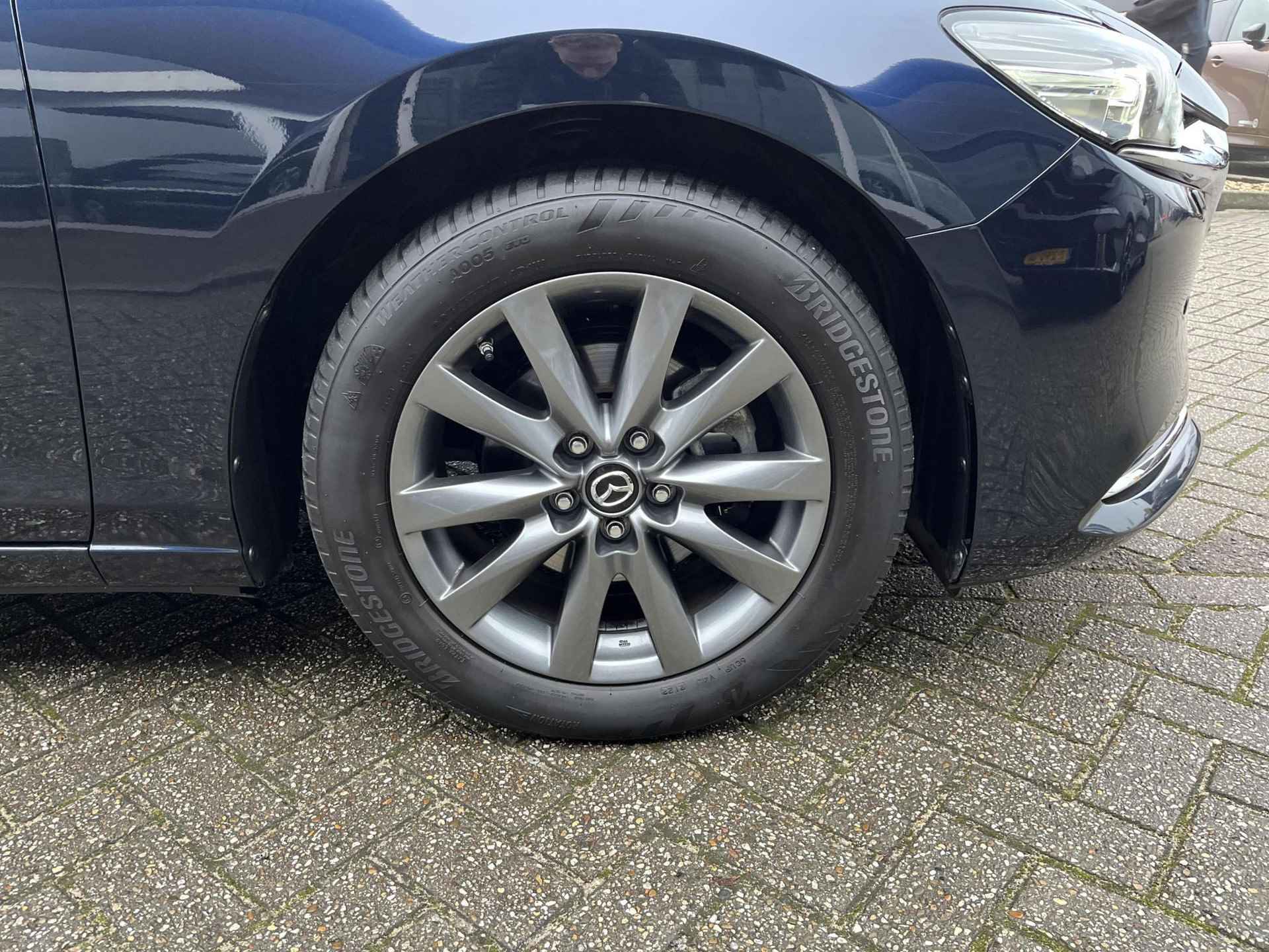 Mazda 6 Sportbreak 2.0 SkyActiv-G 165 Business Automaat | Rijklaarprijs! | Trekhaak 1500kg! | Leder + Stoel & stuur verwarming | Adaptive CC | 360 Camera | Stoelventilatie | Incl 36 mnd Bovag garantie! | - 26/29