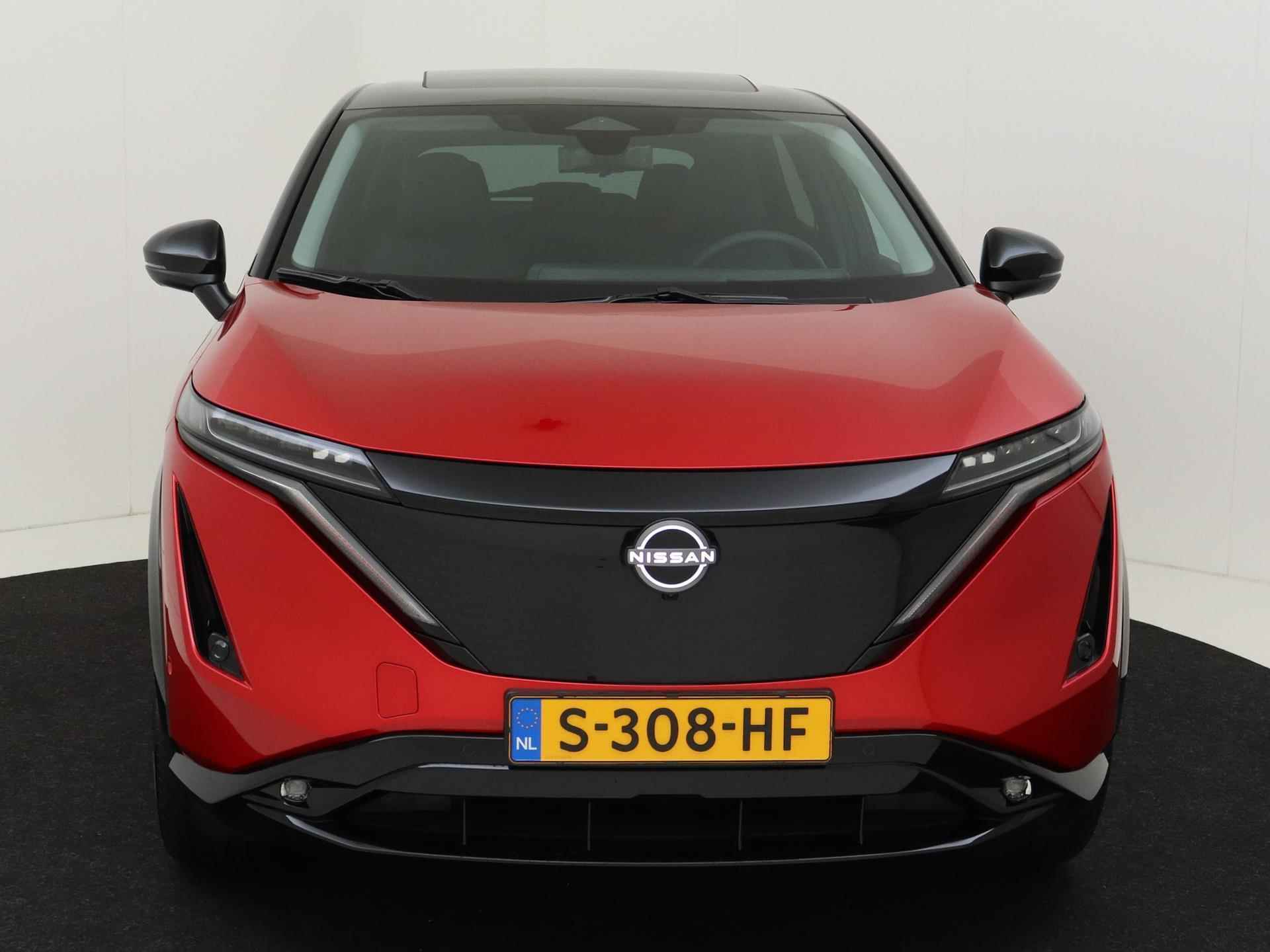 Nissan Ariya 87 kWh Evolve | Sunset Red | Duo-Tone | Panoramadak | Stoelventilatie - 9/31