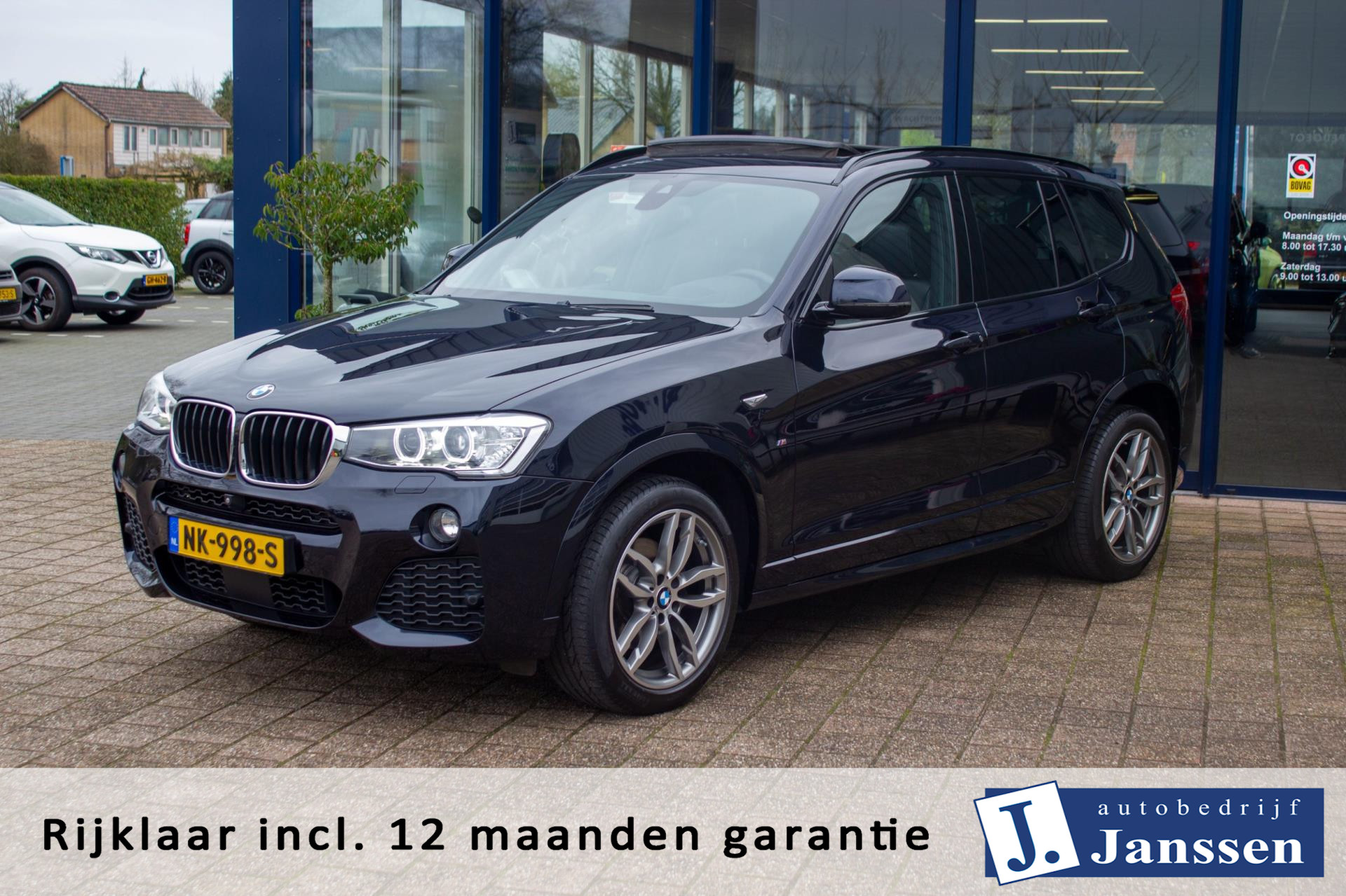 BMW X3 SDrive20i M-Sport High Executive | Prijs rijklaar incl. 12 mnd garantie | Panodak Leder Navi ACC 19"Lmv bij viaBOVAG.nl