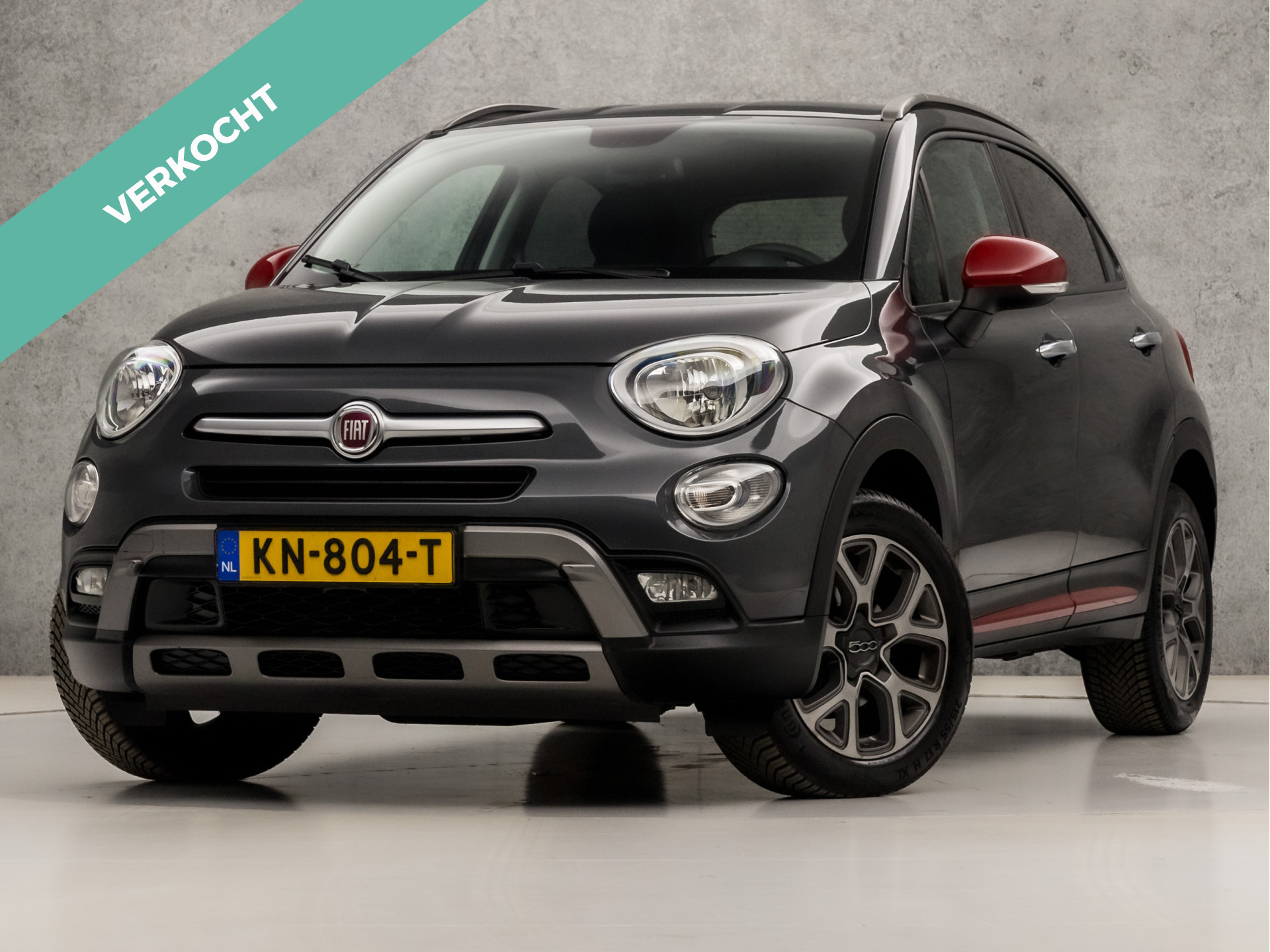 Fiat 500X 1.4 Turbo MultiAir Lounge (NAVIGATIE, CLIMATE, STOELVERWARMING, CAMERA, LEDER, SPORTSTOELEN, GETINT GLAS, CRUISE, KEYLESS, NIEUWSTAAT)