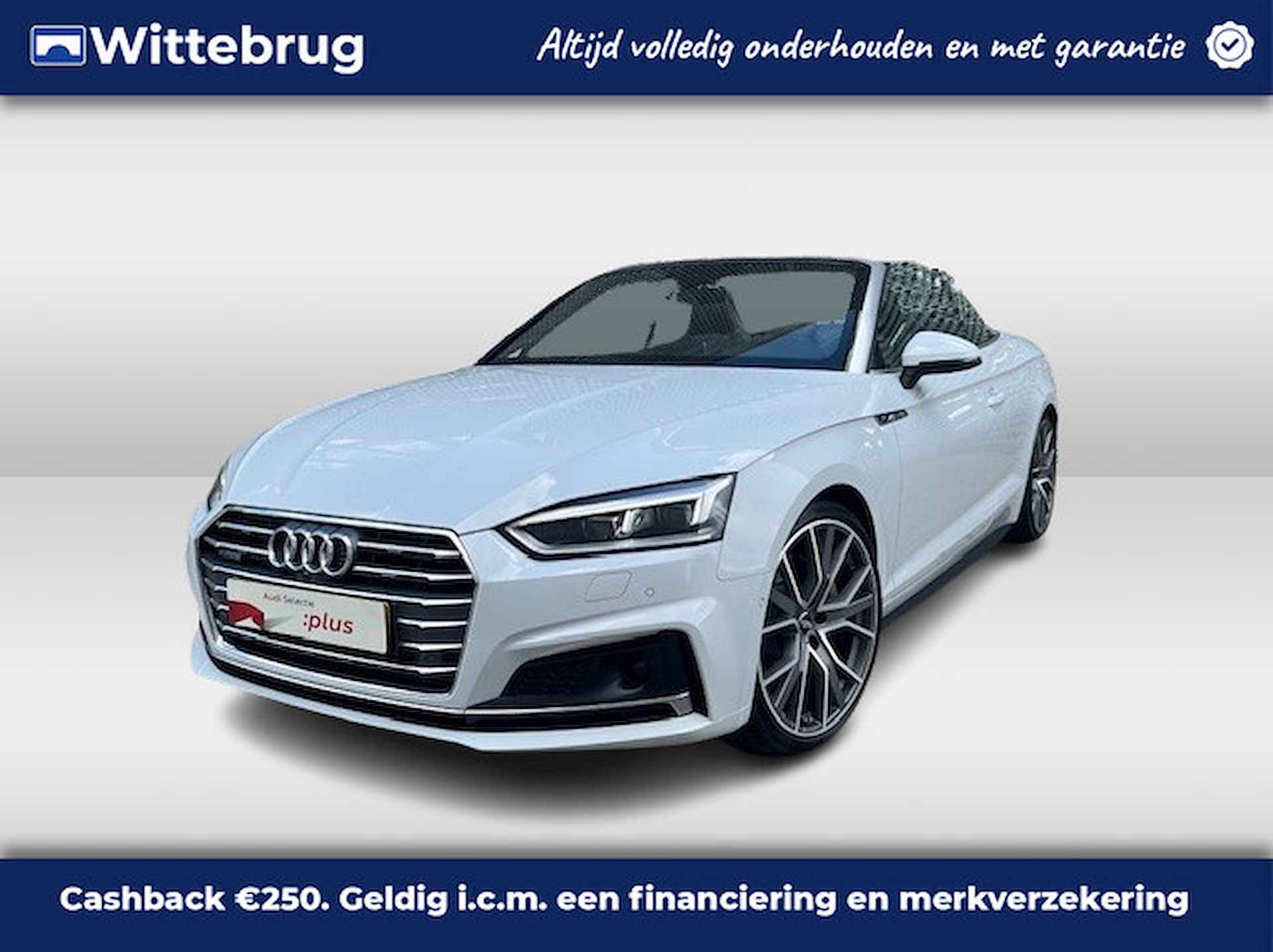 Audi A5 Cabriolet 45 TFSI 245pk s-tronic quattro Sport S Line Edition | Demperregeling | Trekhaak | Dynamic Steering | 20" LM velgen | S-sportstoelen | Leder Fijnnappa | Bang & Olufsen | Stoelverwarming v+a - 1/11