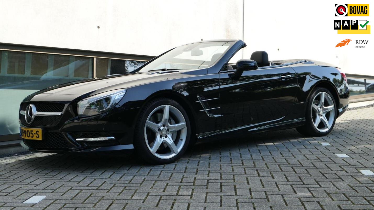 Mercedes-Benz SL-klasse 500 AMG V8 Navi Panodak Airscarf B&O Massage Topsconditie