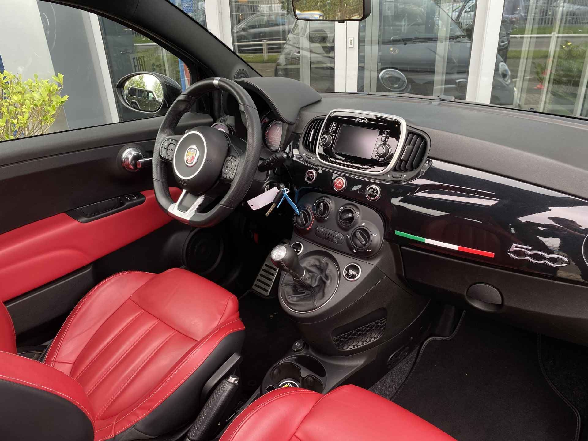 Fiat 500 1.4-16V Abarth | Airco | Schuif/kanteldak | Parkeersensoren achter | Leder | Bluetooth - 22/38
