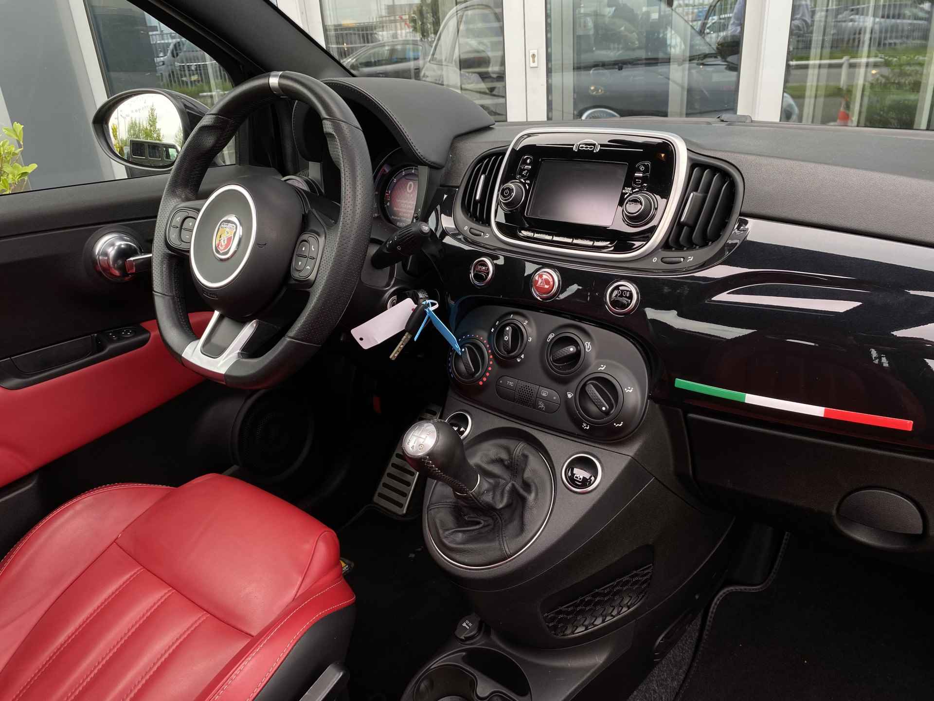 Fiat 500 1.4-16V Abarth | Airco | Schuif/kanteldak | Parkeersensoren achter | Leder | Bluetooth - 23/38