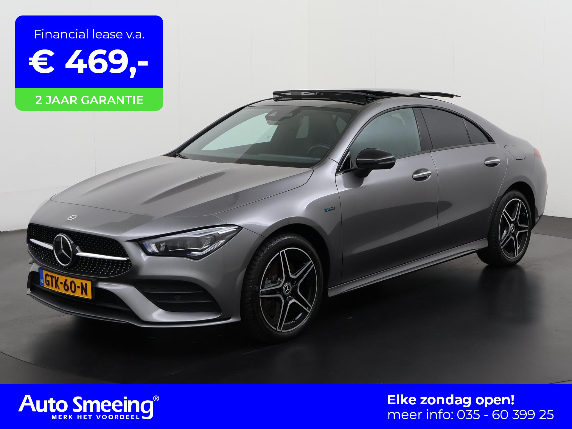 Mercedes-Benz CLA-klasse 250e AMG Night | Panoramadak | Multibeam LED | Carplay | Zondag Open!