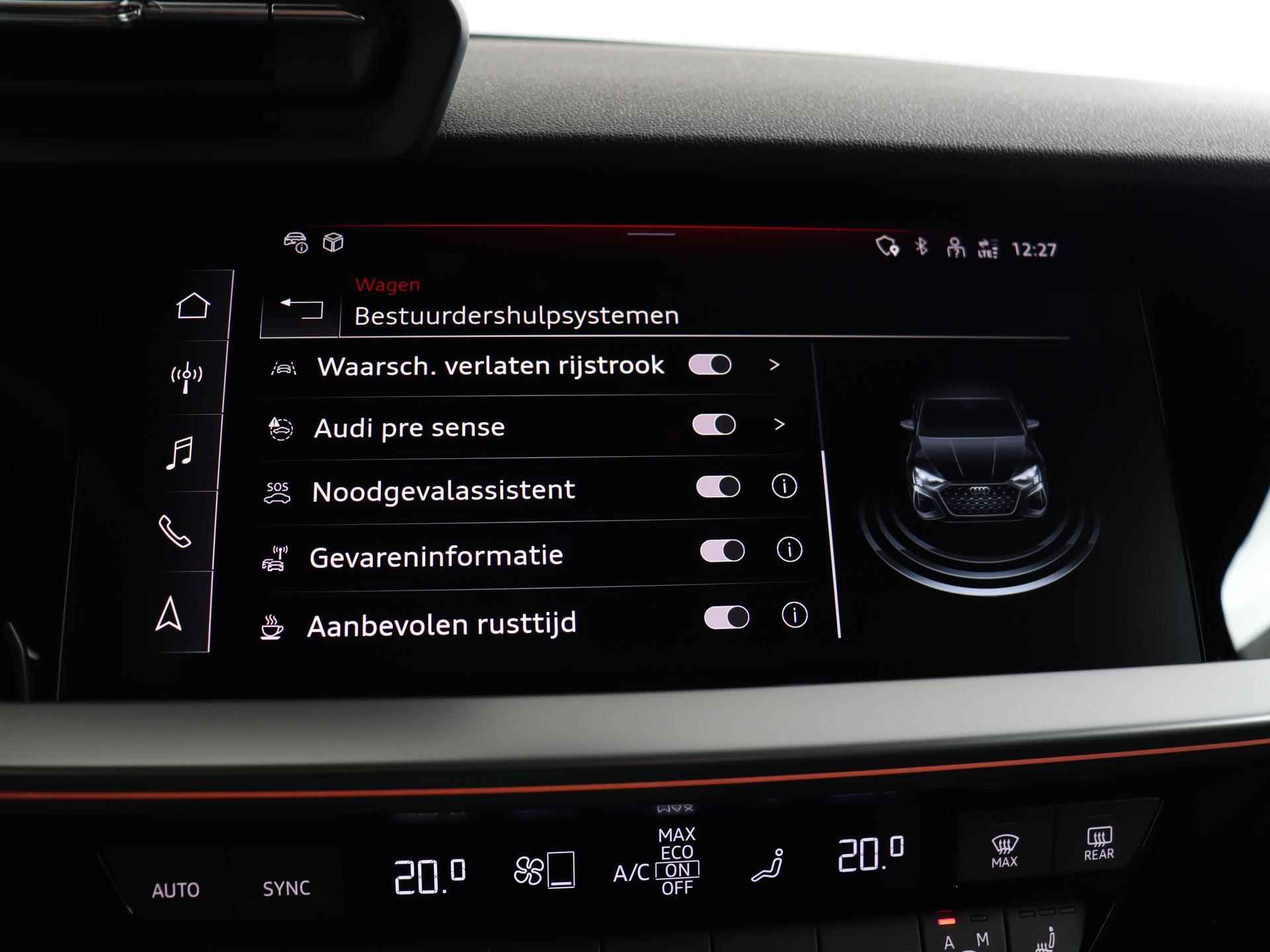 Audi RS3 Sportback 2.5 TFSI 400PK quattro | Pano.dak | RS-Sportuitlaat | Keyless entry | Matrix LED | Adapt. cruise | 19'' | Alcantara stuur | Top view camera | B&O - 49/67