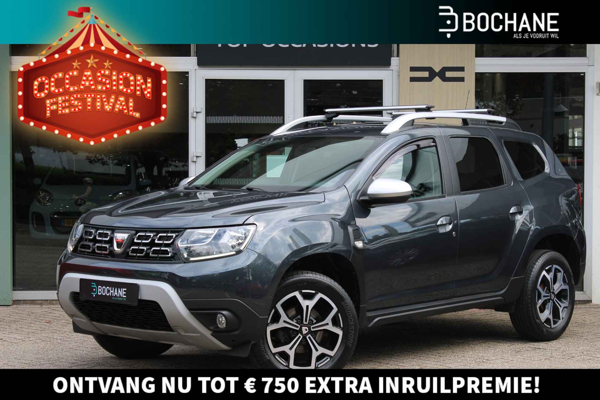 Dacia Duster 1.3 TCe 130 Prestige | CAMERA | DODE HOEK DETECTIE | CRUISE CONTROL | NAVI | TREKHAAK AFNEEMBAAR - 1/39