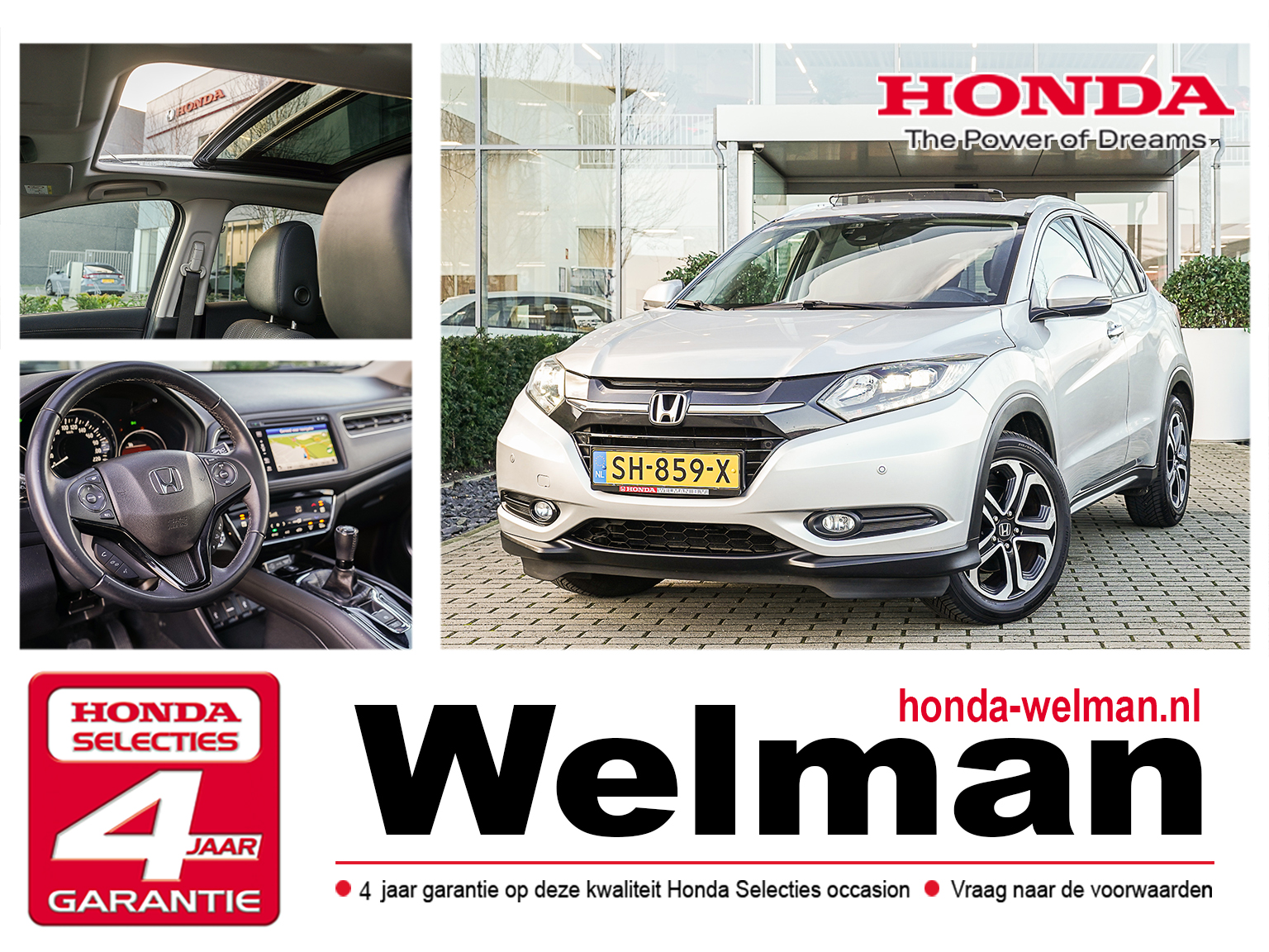 Honda HR-V 1.5i V-TEC EXECUTIVE - PANORAMADAK - TREKHAAK - NAVIGATIE - ALL WEATHERS