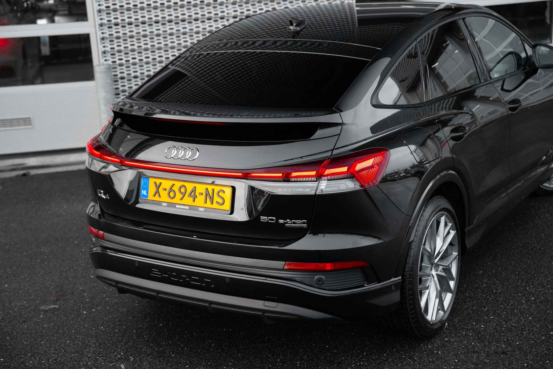 Audi Q4 Sportback e-tron 50 300pk quattro Launch edition S Competition | Head-Up | Keyless | SONOS | Stoelen Elektrisch | Leder | Dodehoek Detectie | - 21/66