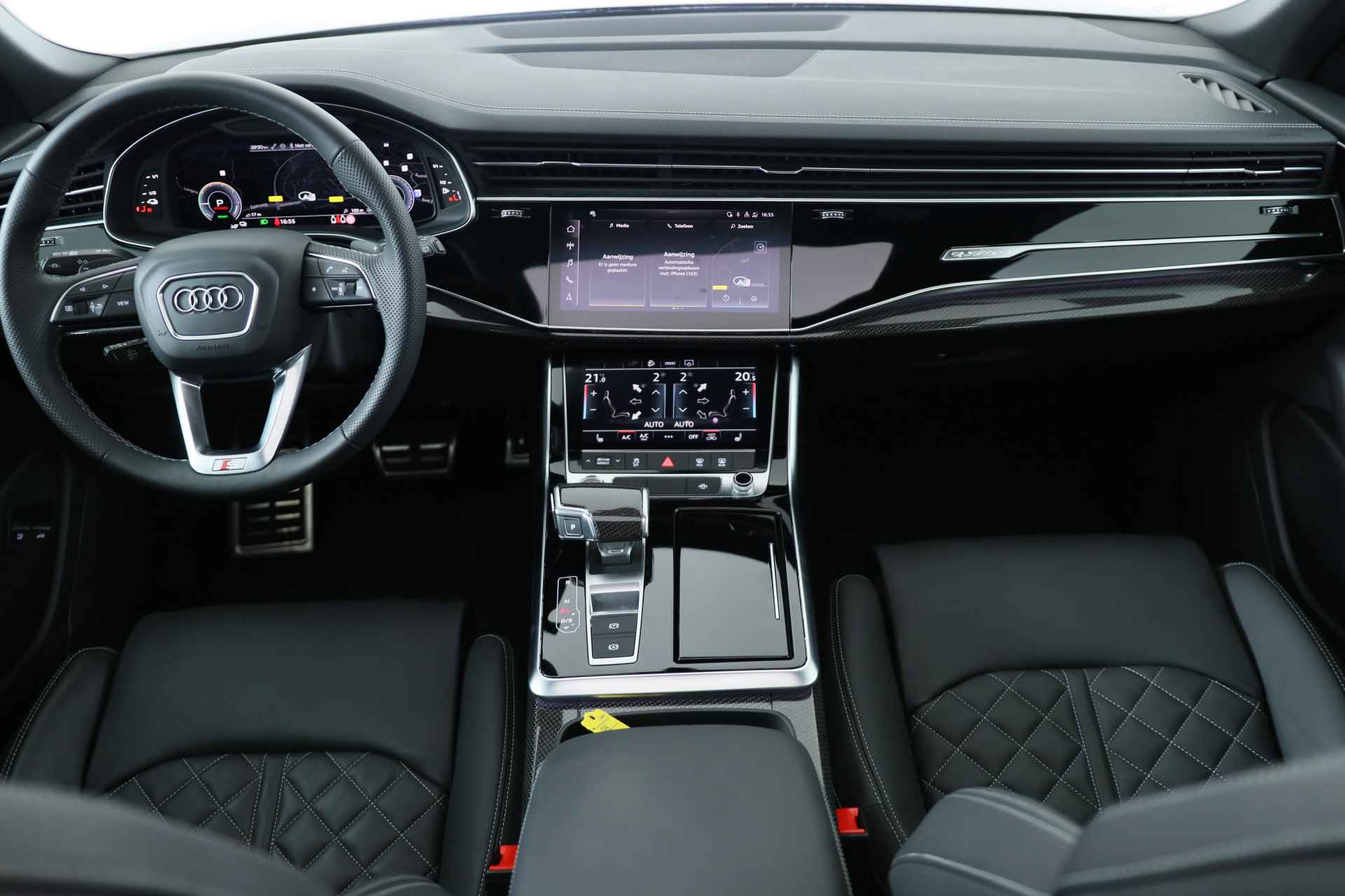 Audi Q8 60 TFSI e quattro Pro Line S Competition | Valcona | Panoramadak | Carbon | HUD | Trekhaak | Pano-Dak | - 6/48