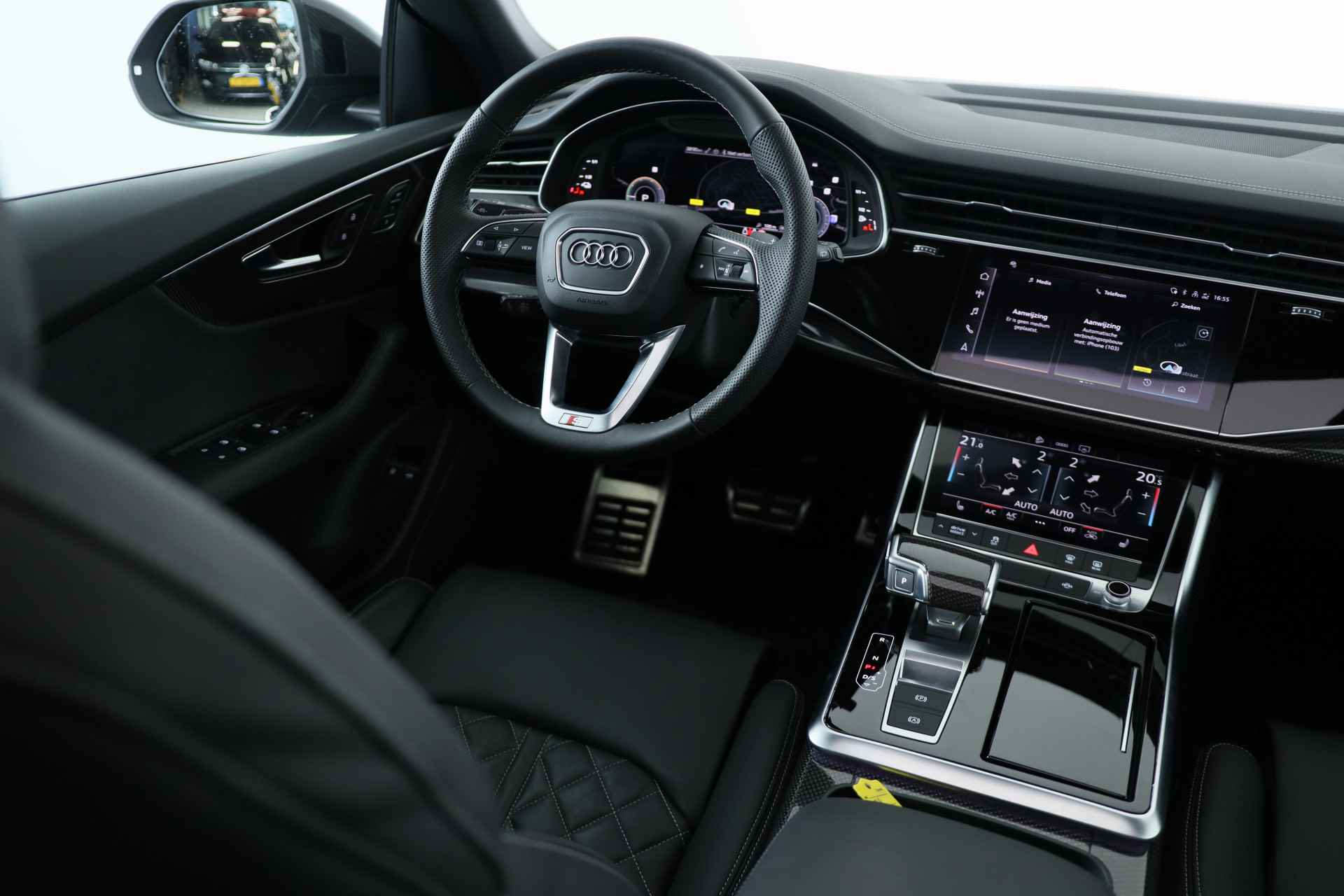 Audi Q8 60 TFSI e quattro Pro Line S Competition | Valcona | Panoramadak | Carbon | HUD | Trekhaak | Pano-Dak | - 25/48