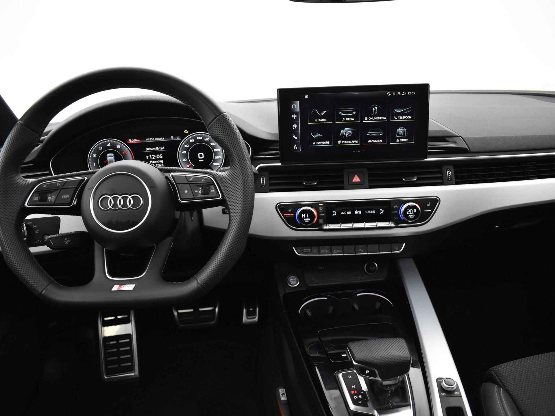 Audi A5 Sportback 35 Tfsi 150pk S-tronic S edition Competition · Panoramadak · Camera · 19'' LMV · Optiekpakket zwart plus · elek. inklapbare spiegels · stoelverwarming · Garantie t/m 29-04-2028 of 100.000km - 4/44