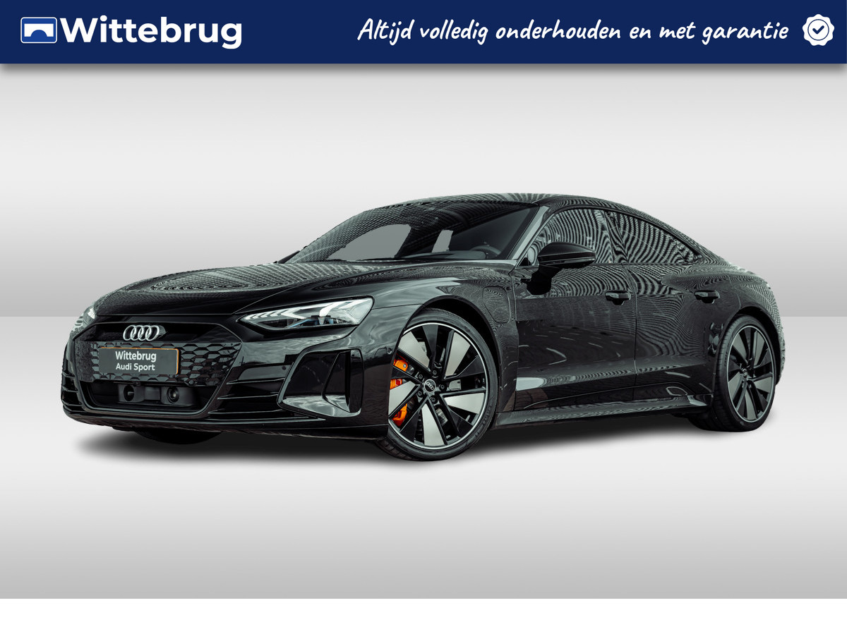 Audi e-tron GT quattro 93 kWh | Nieuw 157k | Carbon dak | 21" LM velgen | Luchtvering | RS Dynamic pakket Plus | Head-up Display | B&O | matrix | Sportstoelen plus | Wolfraam carbide remschijven oranje | Nachtzicht | Lede