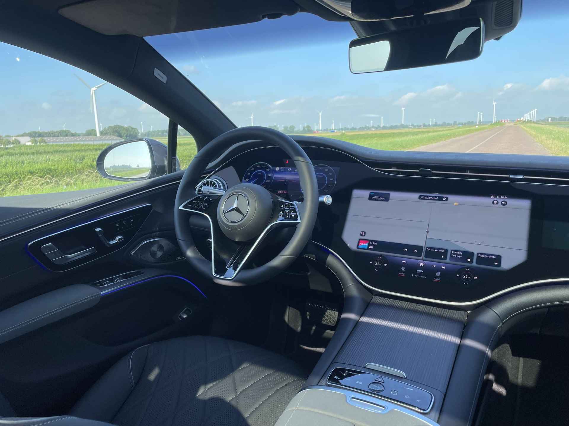 Mercedes-Benz EQS 450+ AMG Line 108kWh | Hyperscreen | Achterasbesturing | Panoramadak | Rijassistentie+ | Burmester | Stoelventilatie/verwarming | 360 camera | - 13/37