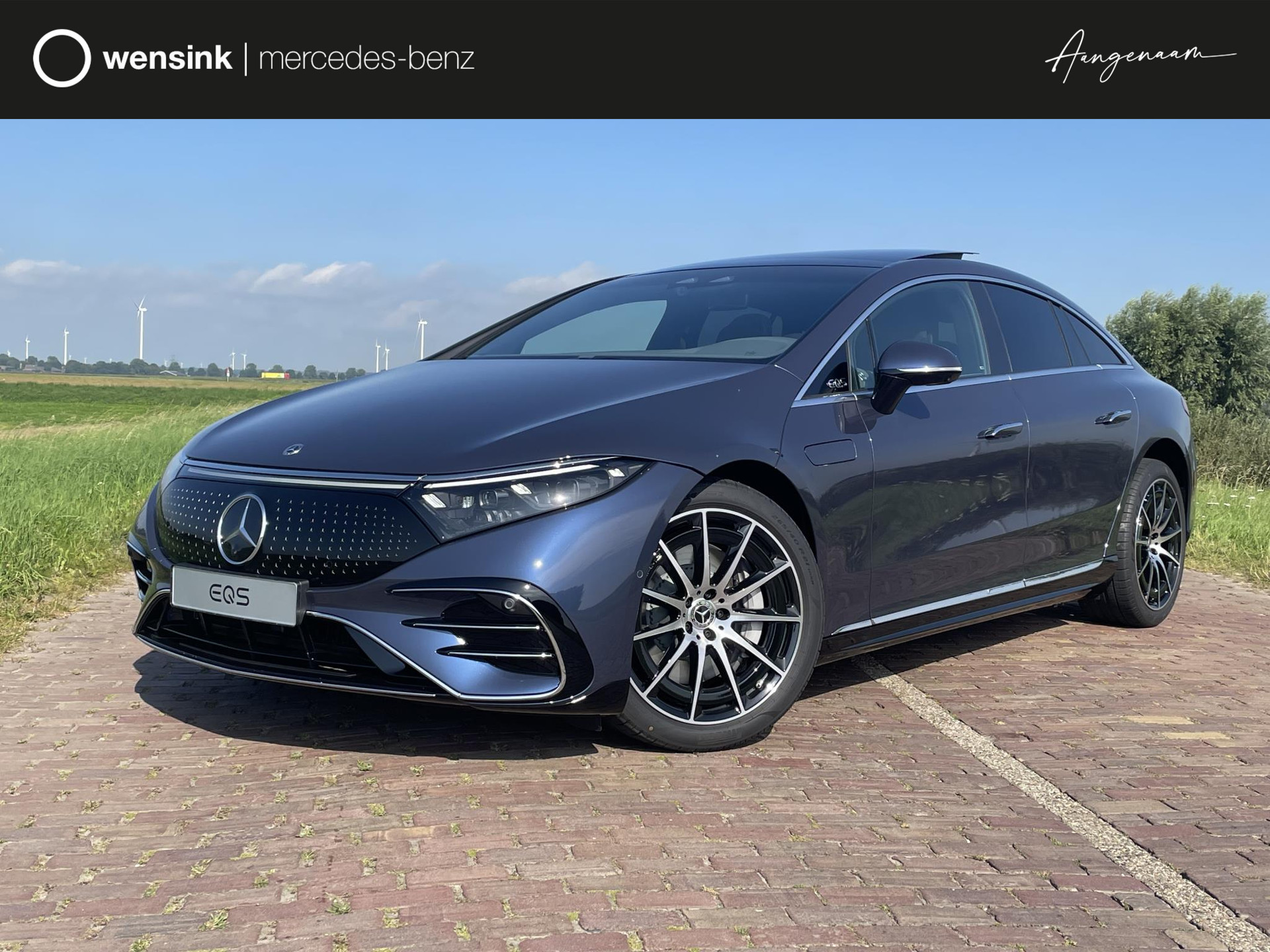 Mercedes-Benz EQS 450+ AMG Line 108kWh | Hyperscreen | Achterasbesturing | Panoramadak | Rijassistentie+ | Burmester | Stoelventilatie/verwarming | 360 camera |