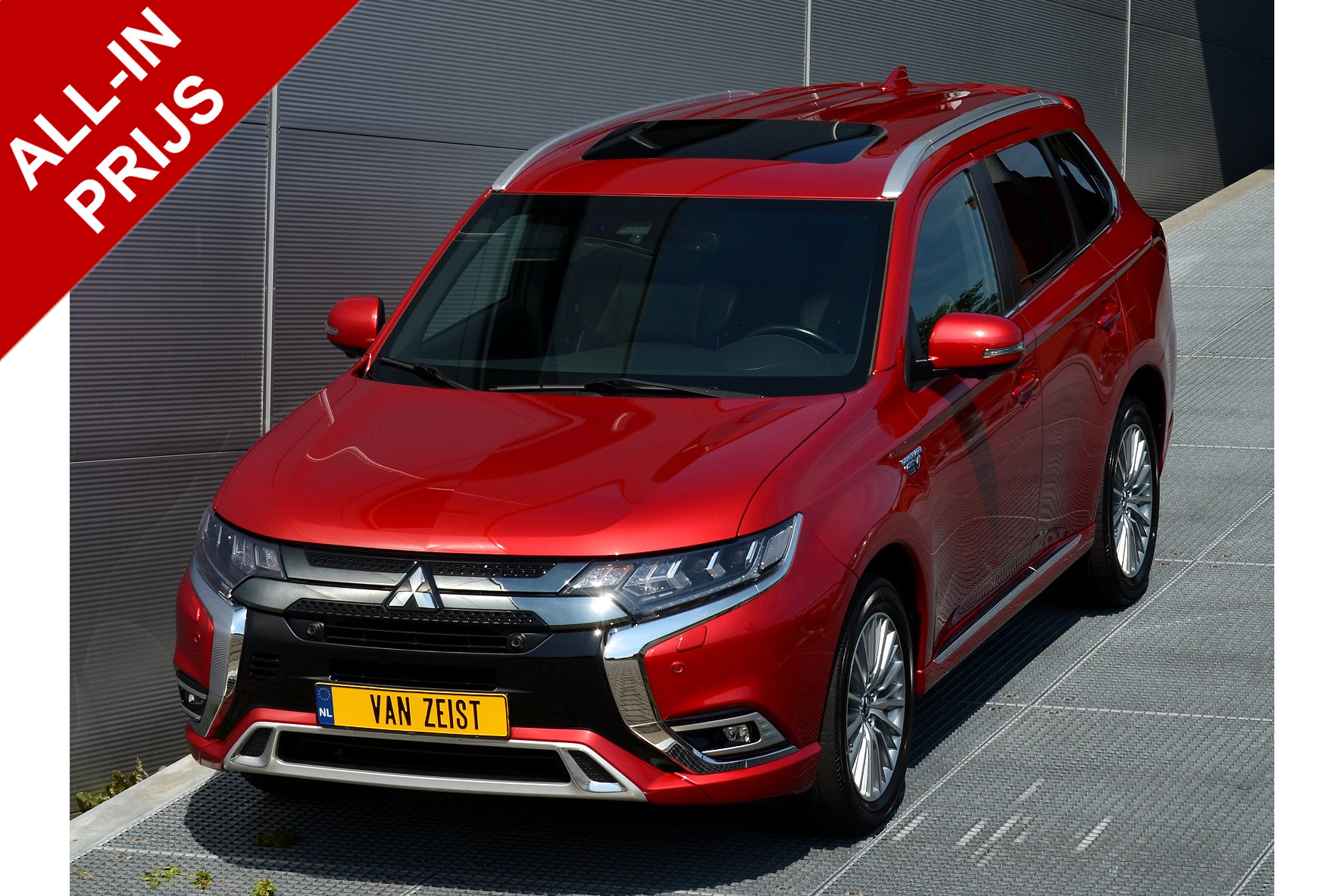 Mitsubishi Outlander PHEV 2.4 INSTYLE 4WD | PLUG IN HYBRID | V2G | FULL OPTIONS | SCHUIFDAK | ADAPTIEF CRUISE | FABRIEKGARANTIE TOT 24-02-2025 | ALL IN RIJKLAARPRIJS