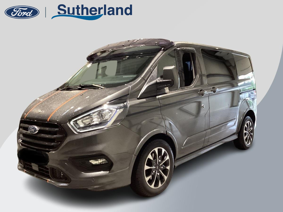 Ford Transit Custom 310 2.0 TDCI L1H1 Sport DC | BTW en BPM vrij (Marge) | 170pk Automaat | Dubbele cabine |  Navigatie | 2x Schuifdeur | Trekhaak | Bijrijdersstoel | Camera | Ook ideaal voor de particuliere klant i.v.m. geen BPM en BTW verplichting