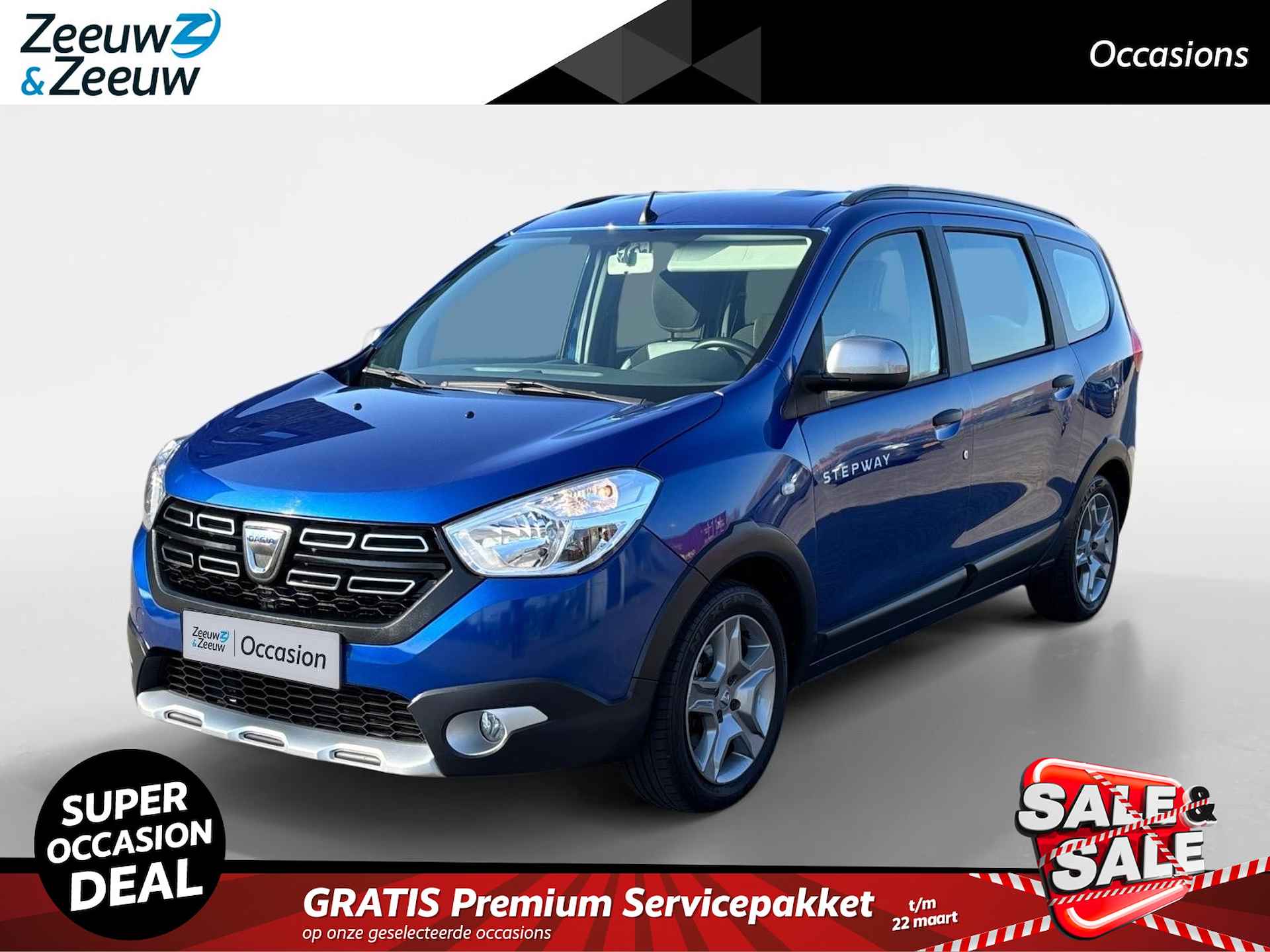 Dacia Lodgy 1.3 - 130PK TCe Stepway 5p | Trekhaak (1400KG) | Navi | Apple CarPlay/Android Auto | Airco | Camera | Cruise Control | Parkeersensoren | Elektrische Ramen & Spiegels |