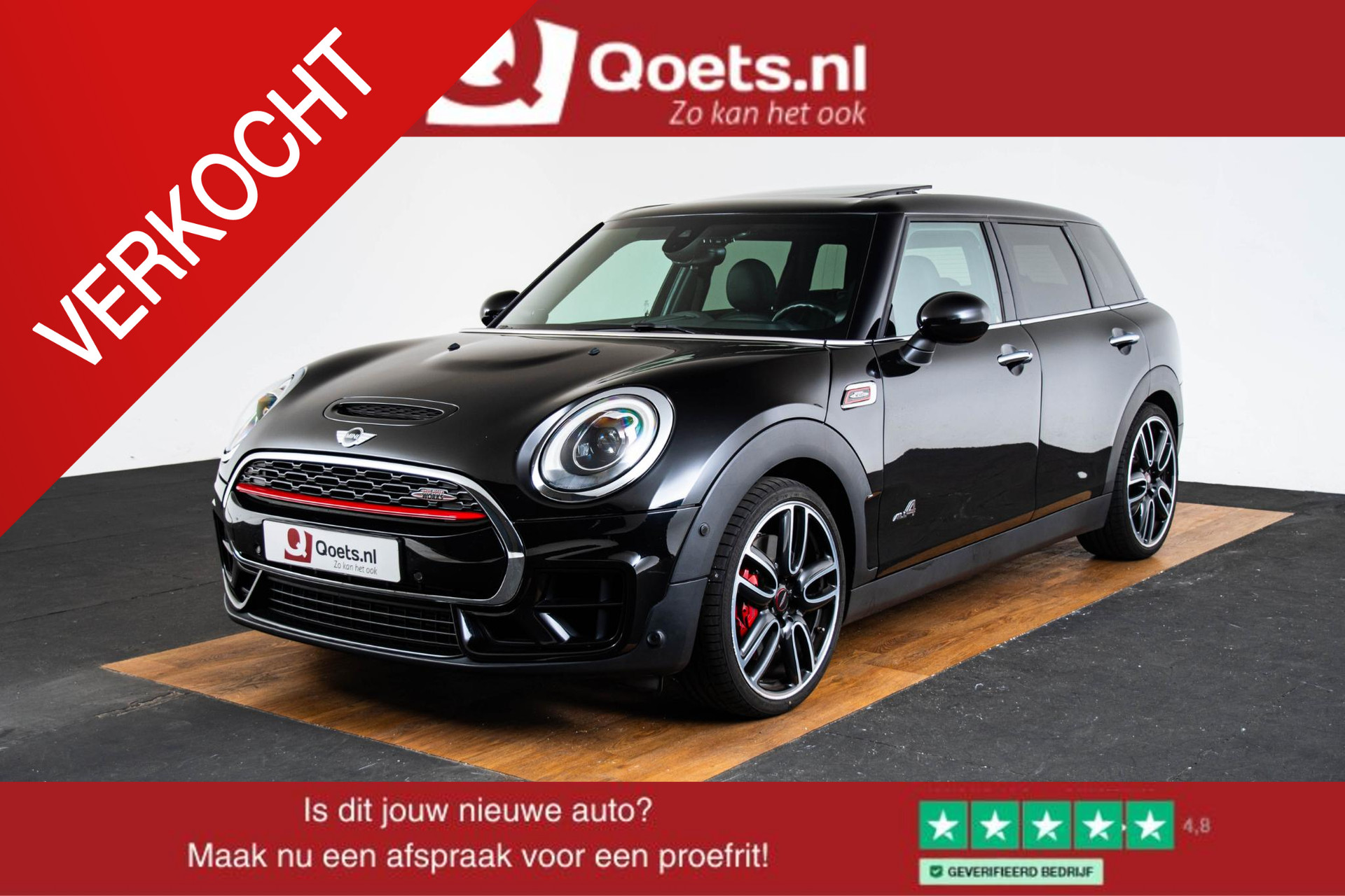 Mini Mini Clubman 2.0 John Cooper Works ALL4 Chili Panoramadak - Harman Kardon - Head-Up Display - LED koplampen - PDC voor/achter - Sportonderstel - Performance control