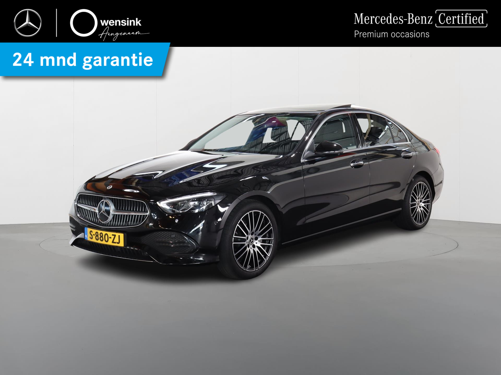 Mercedes-Benz C-Klasse 180 Luxury Line Premium | Panoramadak | Memory Zetels | Adaptieve Cruise control | 360 Camera | Sfeerverlichting bij viaBOVAG.nl