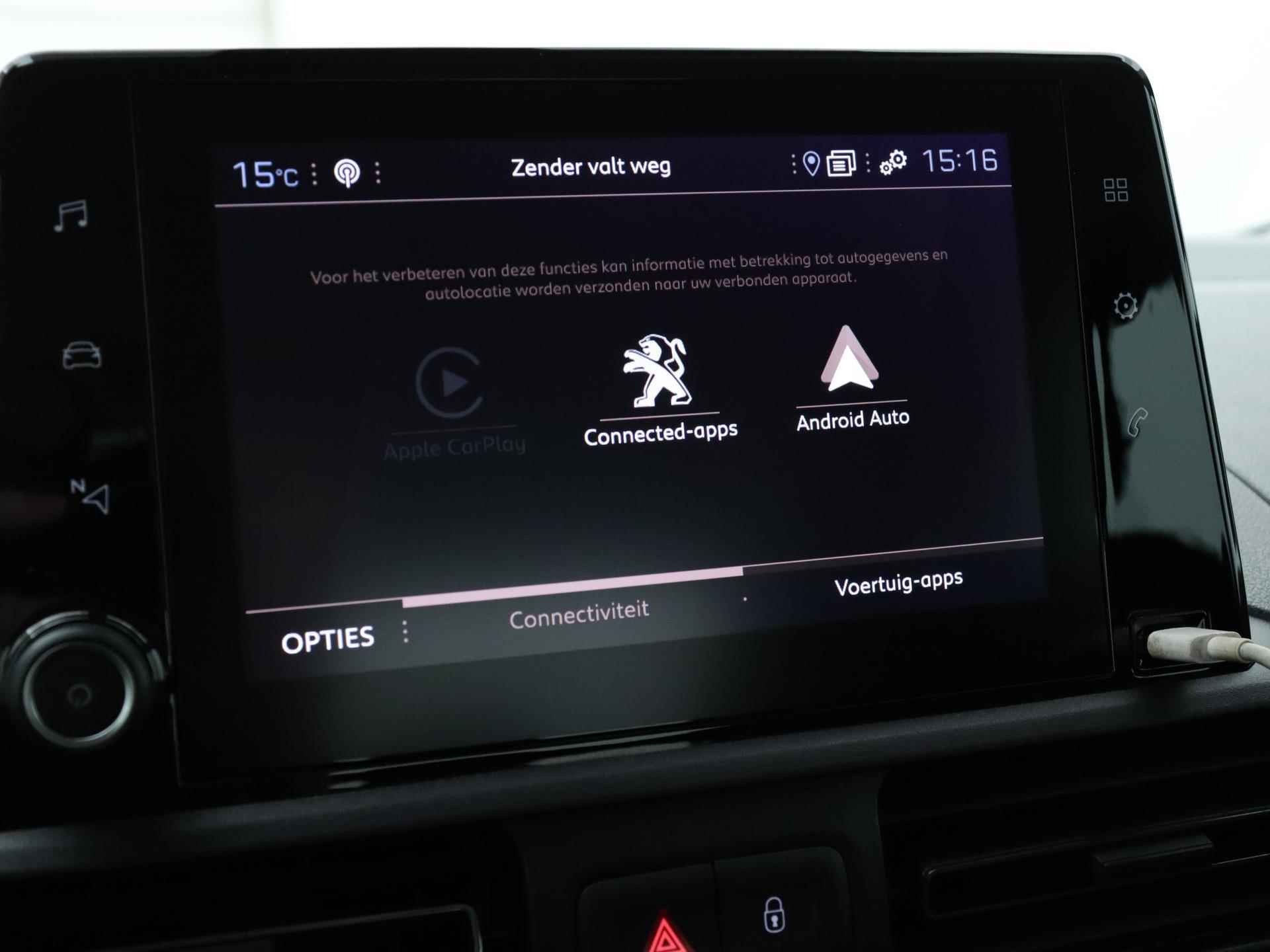 Peugeot Rifter Style 110pk | Navigatie | Camera | Airco | Cruise Control | Apple Carplay/Android Auto - 30/35