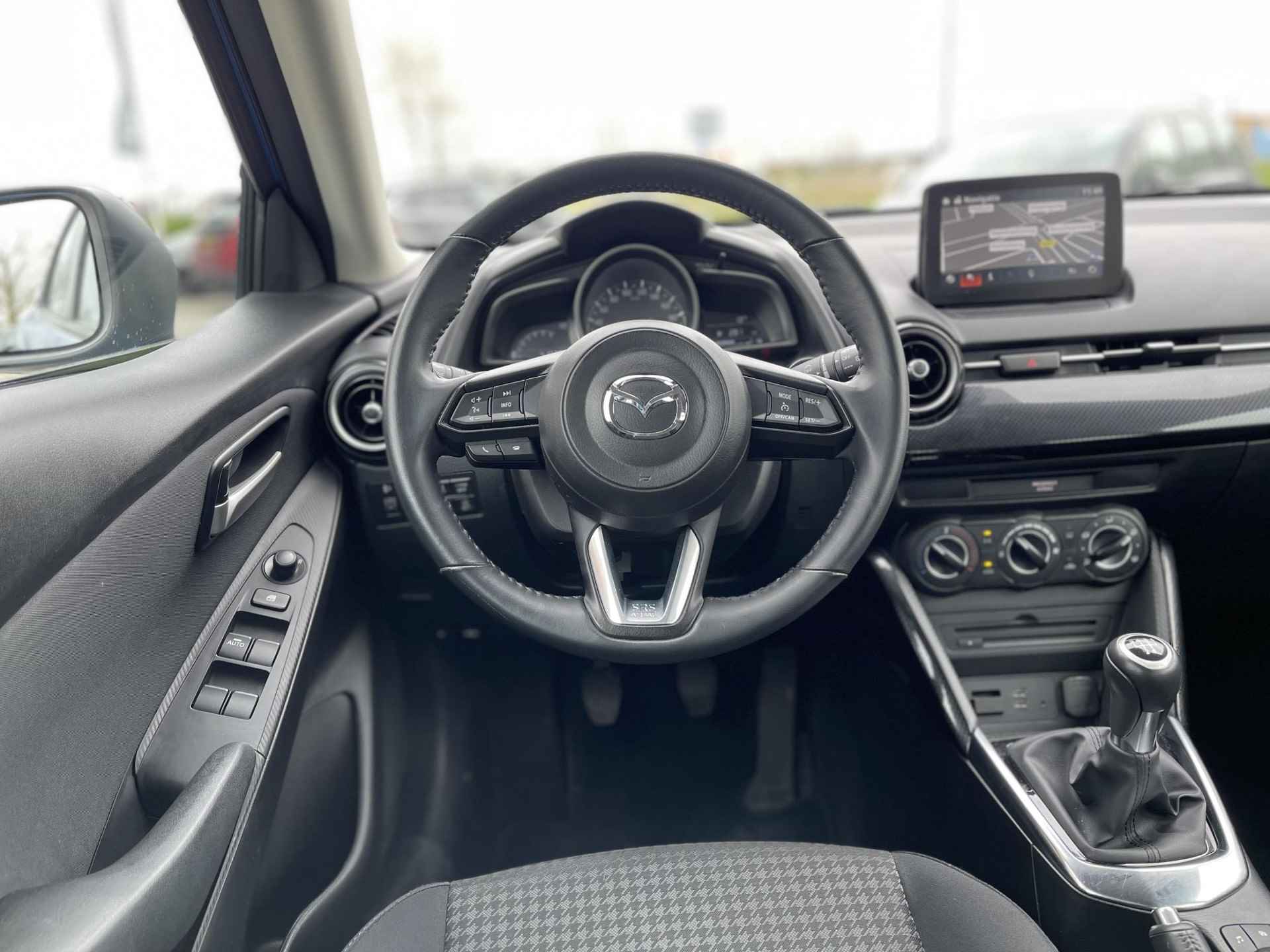 Mazda 2 1.5 Skyactiv-G Dynamic+ | Navigatie | Cruise Control | Airco | Park. Sensor | Bluetooth Tel. | 16'' Velgen | Rijklaarprijs! - 14/27