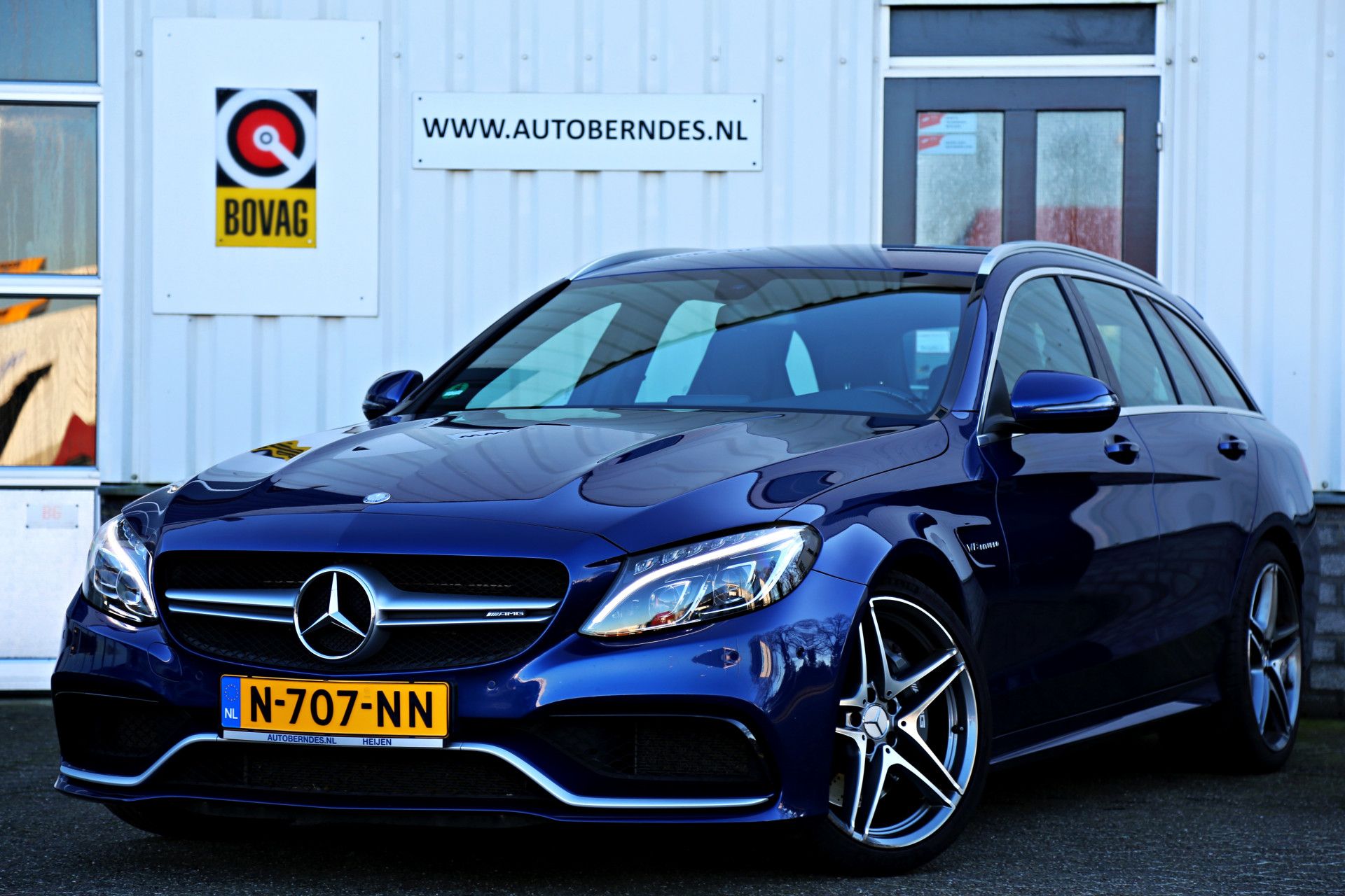 Mercedes-Benz C-Klasse Estate 63 AMG 4.0 V8 476PK Aut.*Perfect Mercedes Onderh.*BTW Auto*Performance Seats/Carbon/Navi/Multibeam LED/Bi-Xenon/Stoelverw bij viaBOVAG.nl