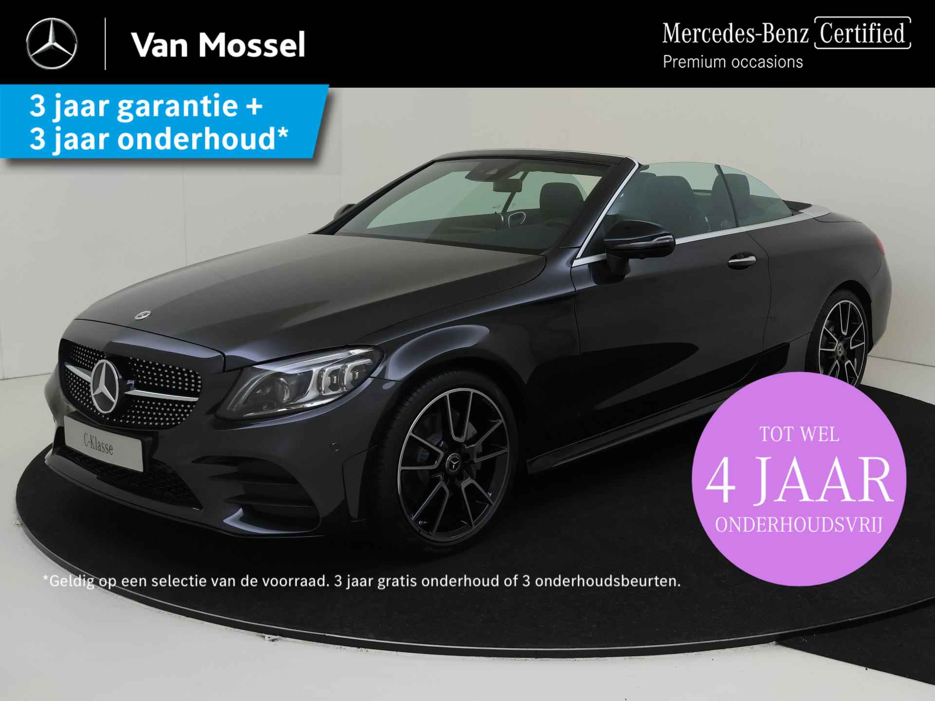 Mercedes-Benz C-Klasse Cabrio 180 AMG Line | Memory-Stoelen | Stoelverwarming | Stoelverkoeling | 360Graden-Camera | Nieuw uit voorraad - 1/35