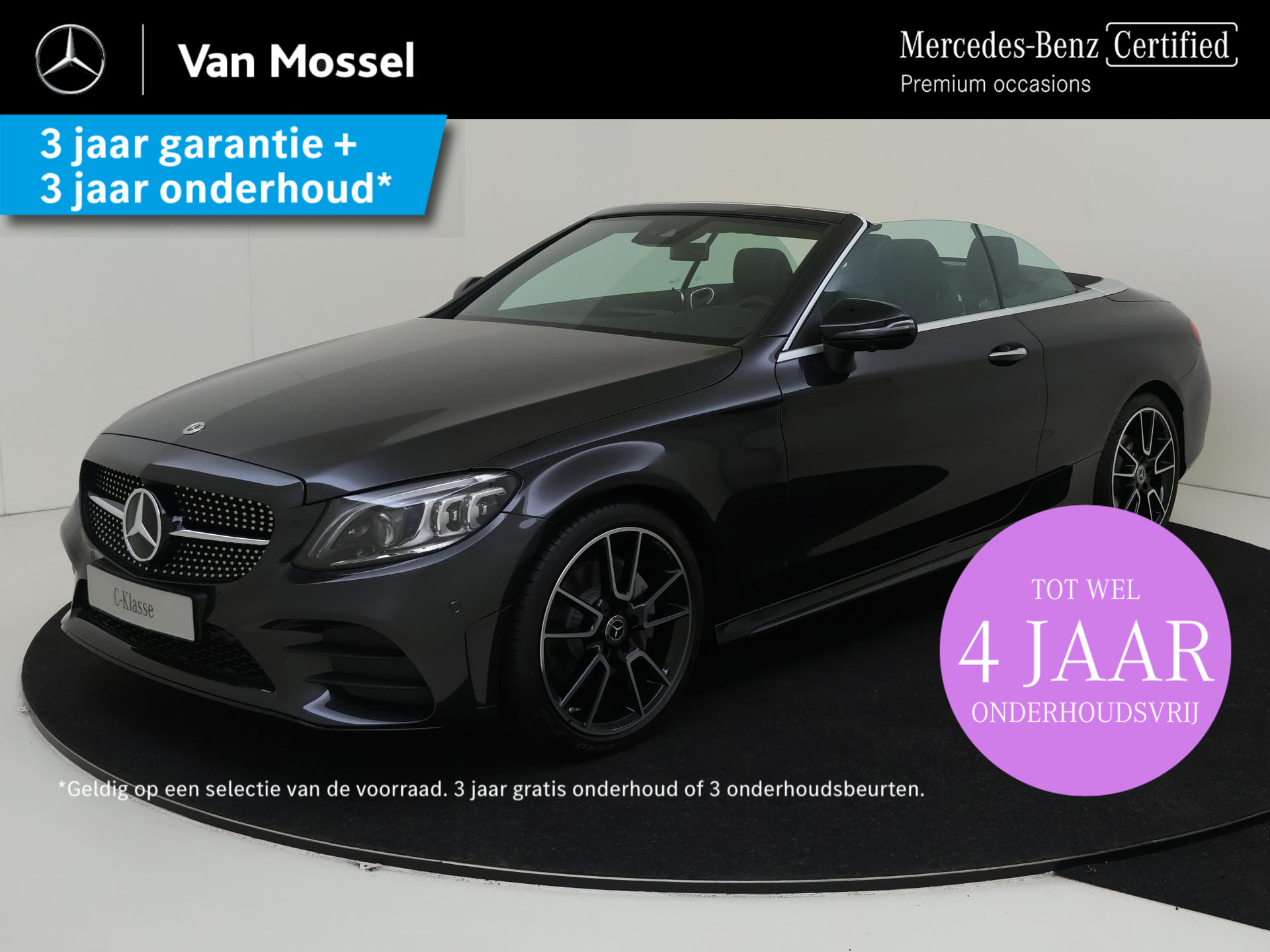 Mercedes-Benz C-Klasse Cabrio 180 AMG Line | Memory-Stoelen | Stoelverwarming | Stoelverkoeling | 360Graden-Camera | Nieuw uit voorraad