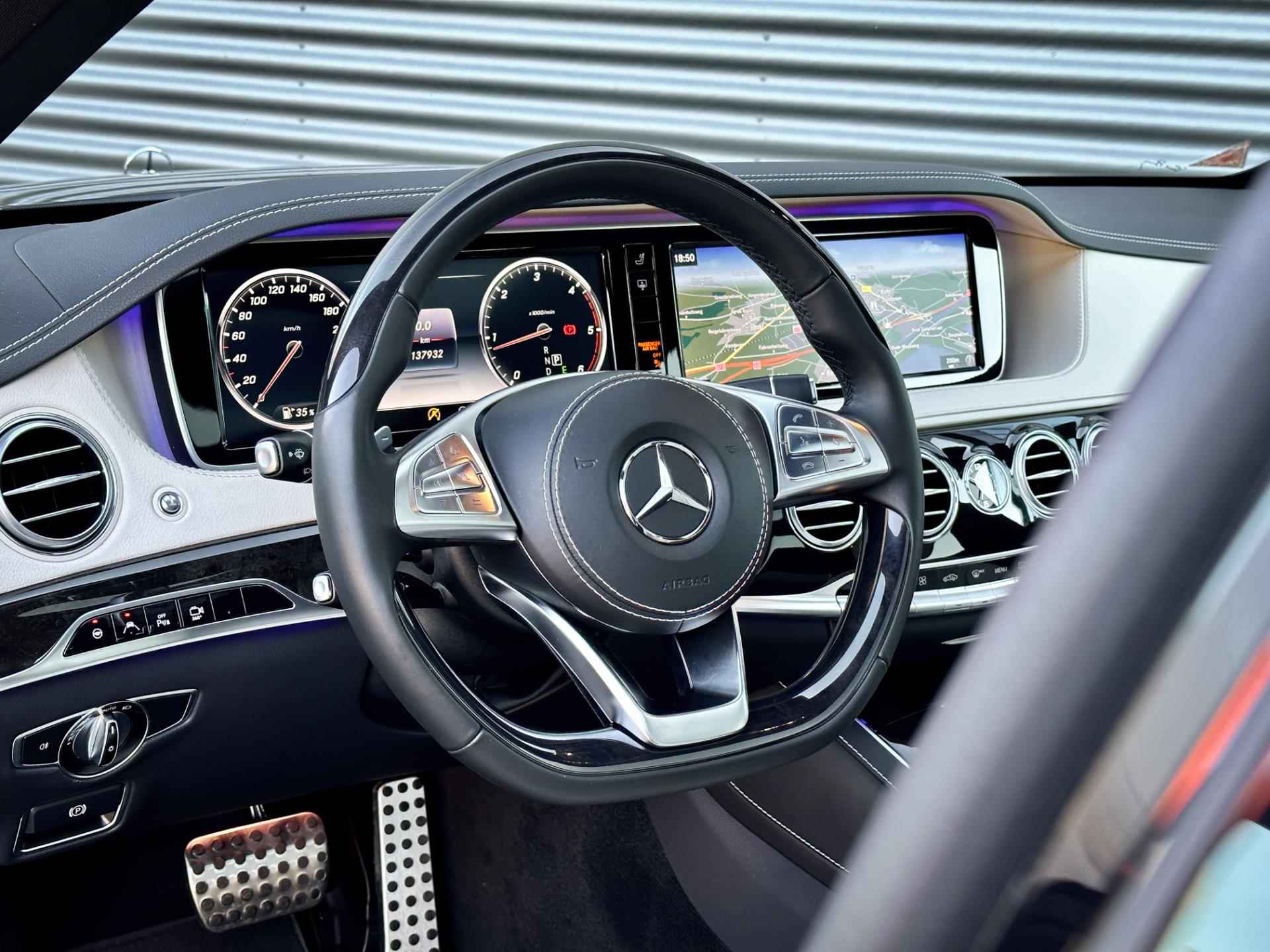 Mercedes-Benz S-klasse 350 BlueTEC Lang AMG Line | Burmester | 360 camera | Panorama dak | Org. NL | Eerste eig. | - 7/67