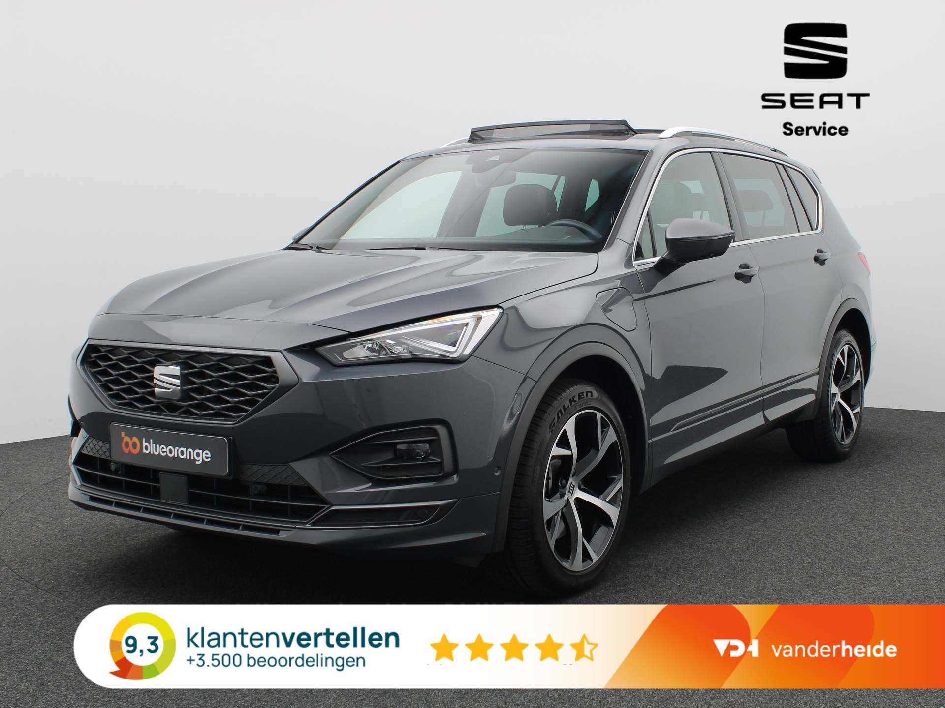 SEAT Tarraco 1.4 TSI e-Hybrid PHEV FR 245PK DSG Panoramadak, standkachel, leder, achteruitrijcamera, winterpakket Plus, virtual pedal, keyless