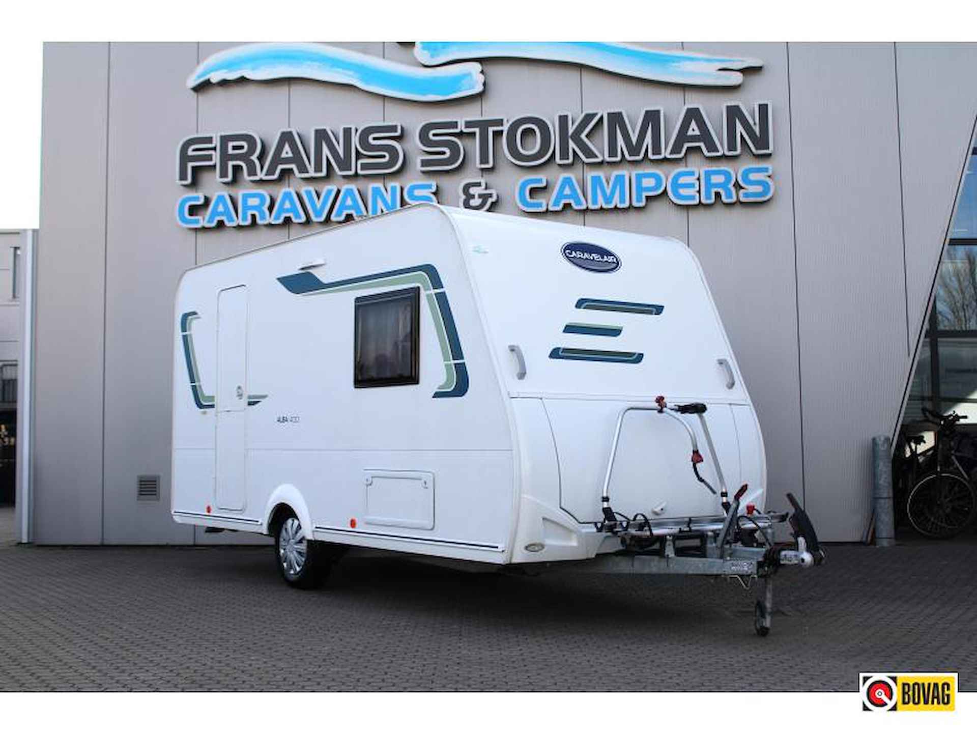 Caravelair Alba 400 Voortent Fietsendrager