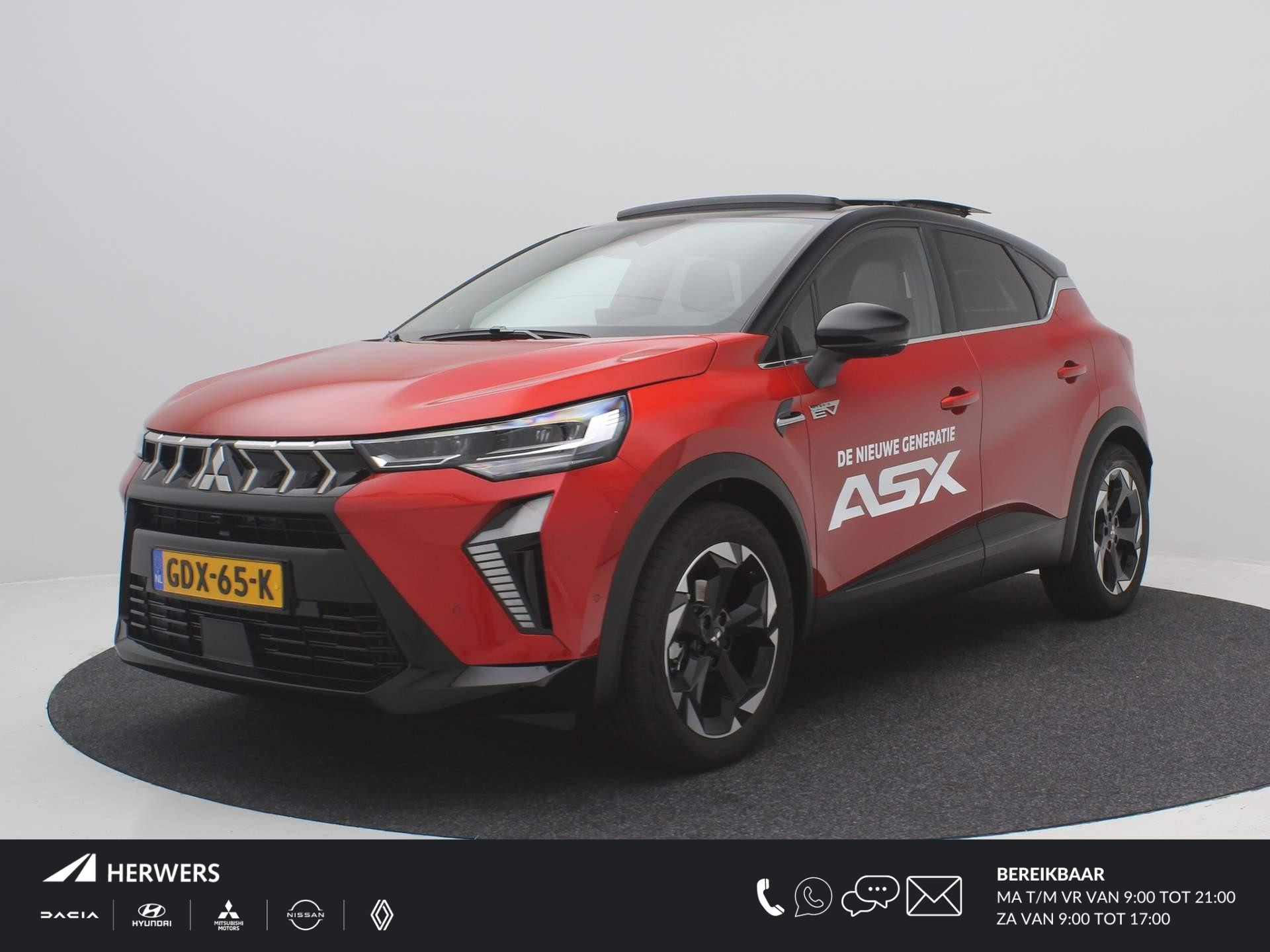 Mitsubishi ASX 1.6 HEV Instyle AUTOMAAT / Nieuw model / Google Navigatie / Groot Schuif-kanteldak / 18" LMV / Full Led verlichting / Adaptieve Cruise Control / Lederen Bekleding / Full Option /