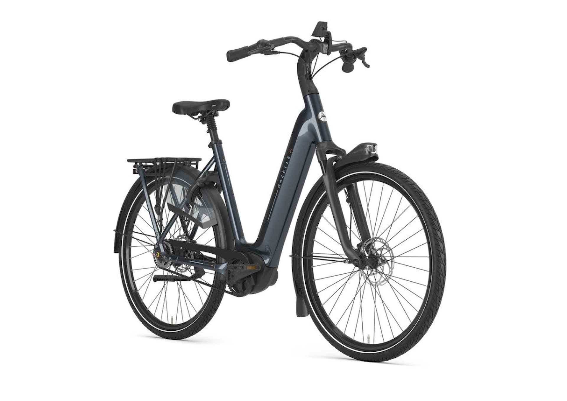 GAZELLE Grenoble C5 600Wh Lage instap Anthracite Grey Glans 49cm 2025 - 2/3