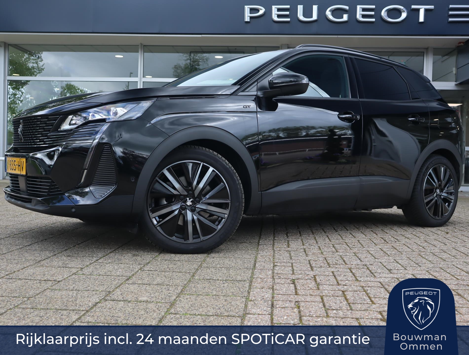 Peugeot 3008 GT Plug-in HYbrid 225pk e-EAT8 Automaat, Rijklaarprijs, Black Pack Panoramisch schuif/kanteldak Adaptive Cruise Control Focal HiFi bij viaBOVAG.nl