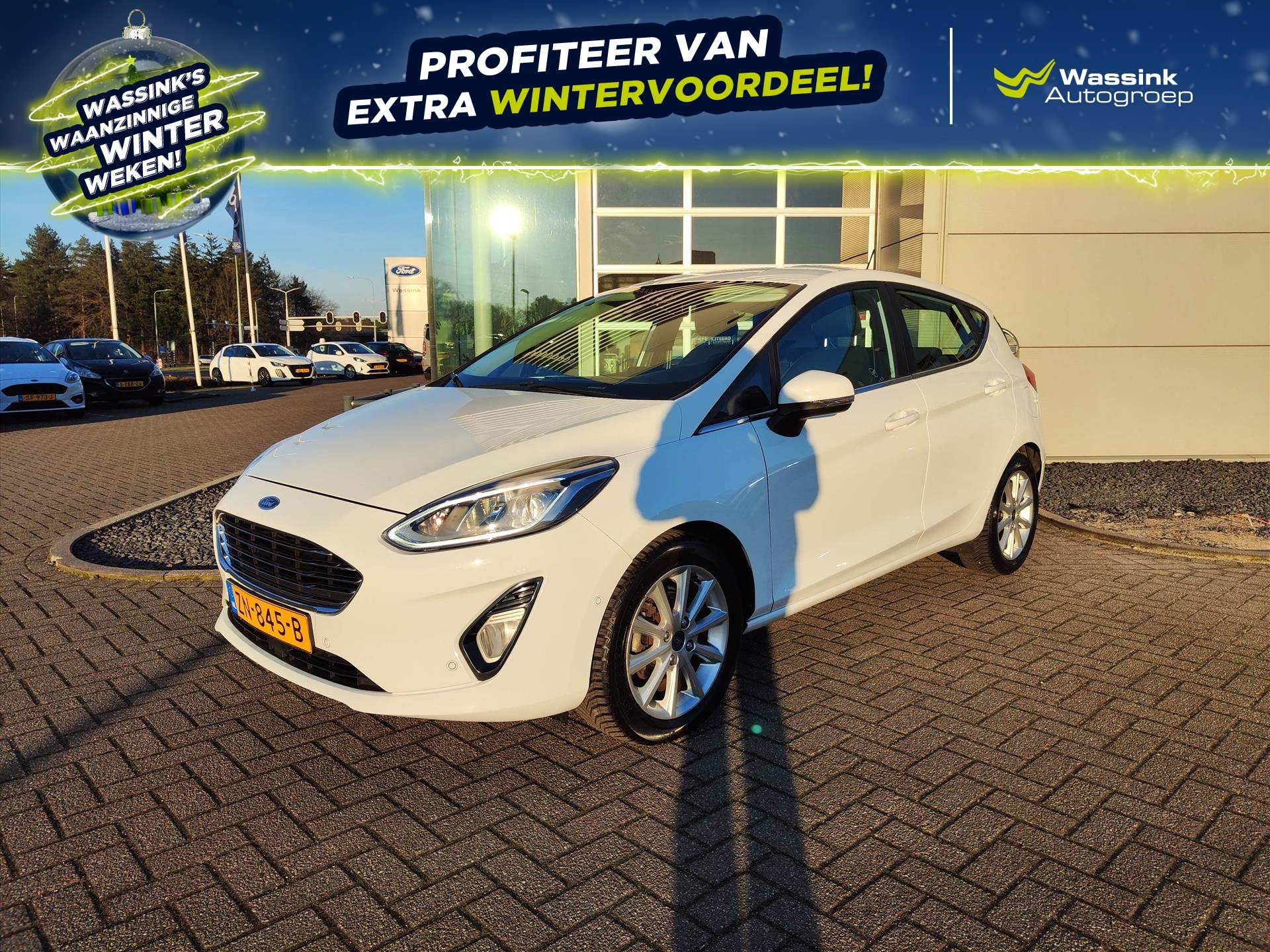 FORD Fiesta 1.0 EcoBoost 100pk 5dr Titanium | Voorruitverwarming | Adaptive cruise control | Camera