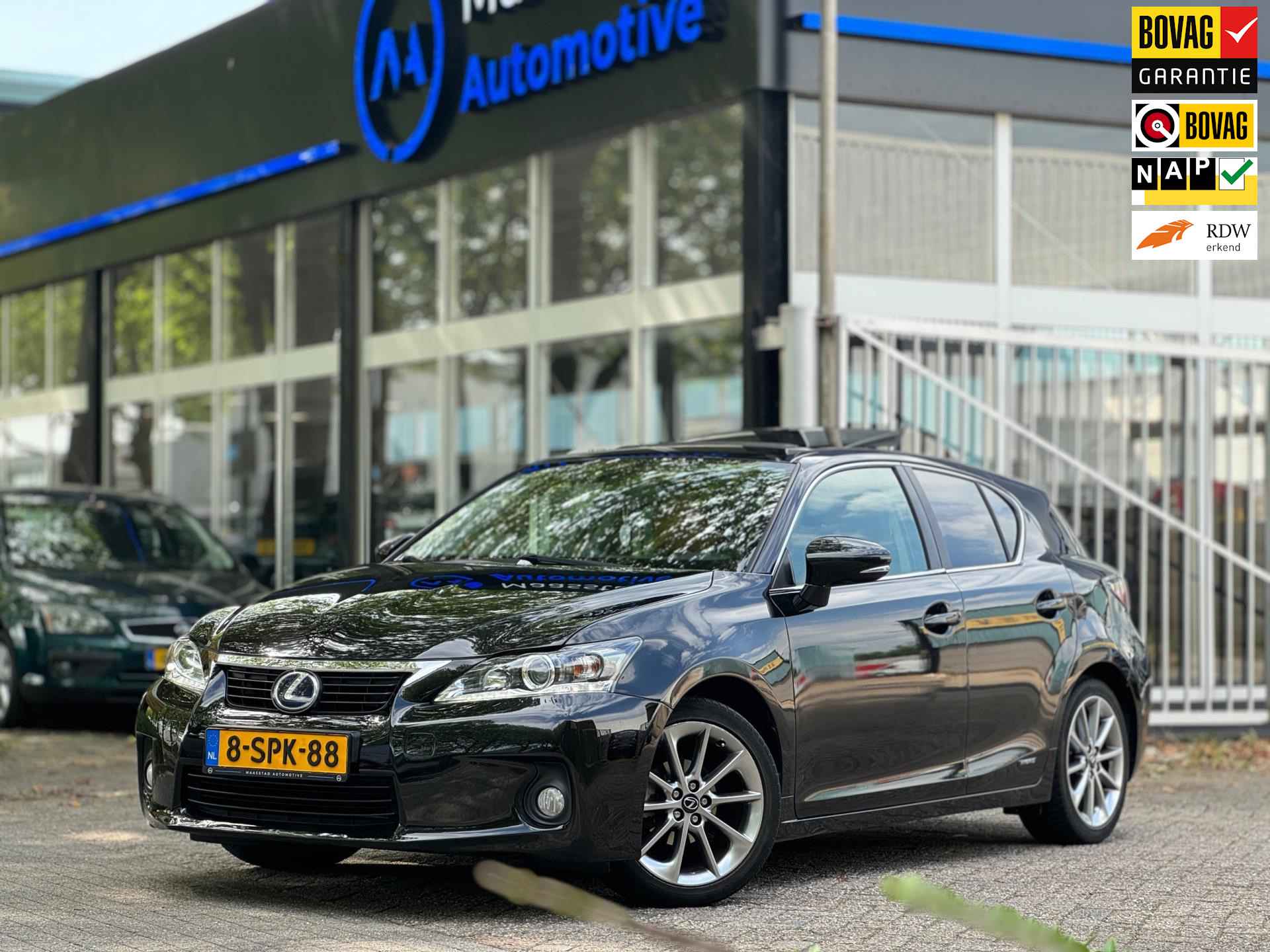 Lexus CT 200h Keyless|Cruise|Navi|Pano|Hybrid|Camera|Stoel VW|Cognac Leder|AUT|Airco|Led dagrijverlichting - 1/44