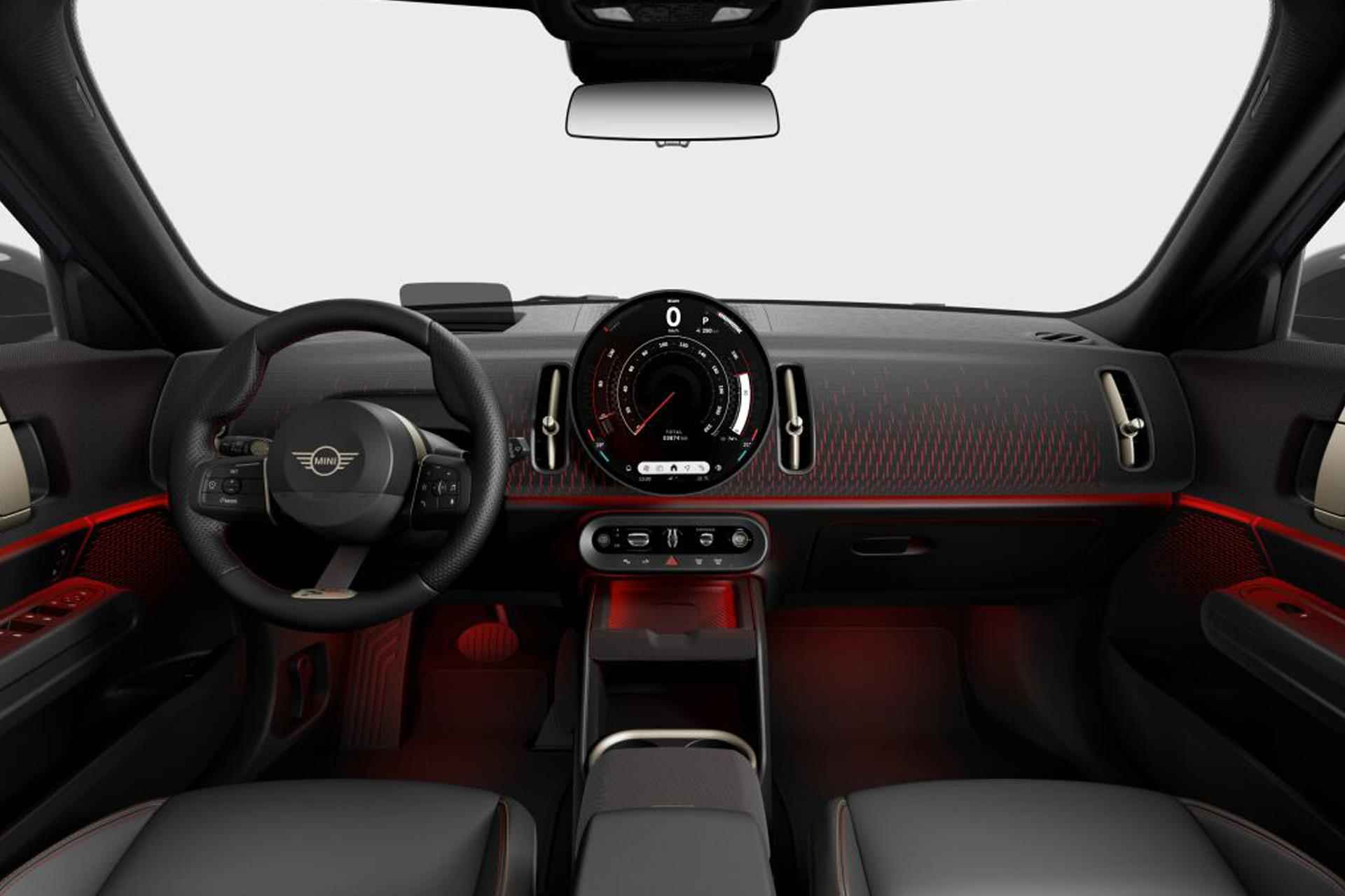 MINI Countryman Electric SE ALL4 John Cooper Works 66.5 kWh | Pakket S | Dak en spiegelkappen in Jetblack - 3/6