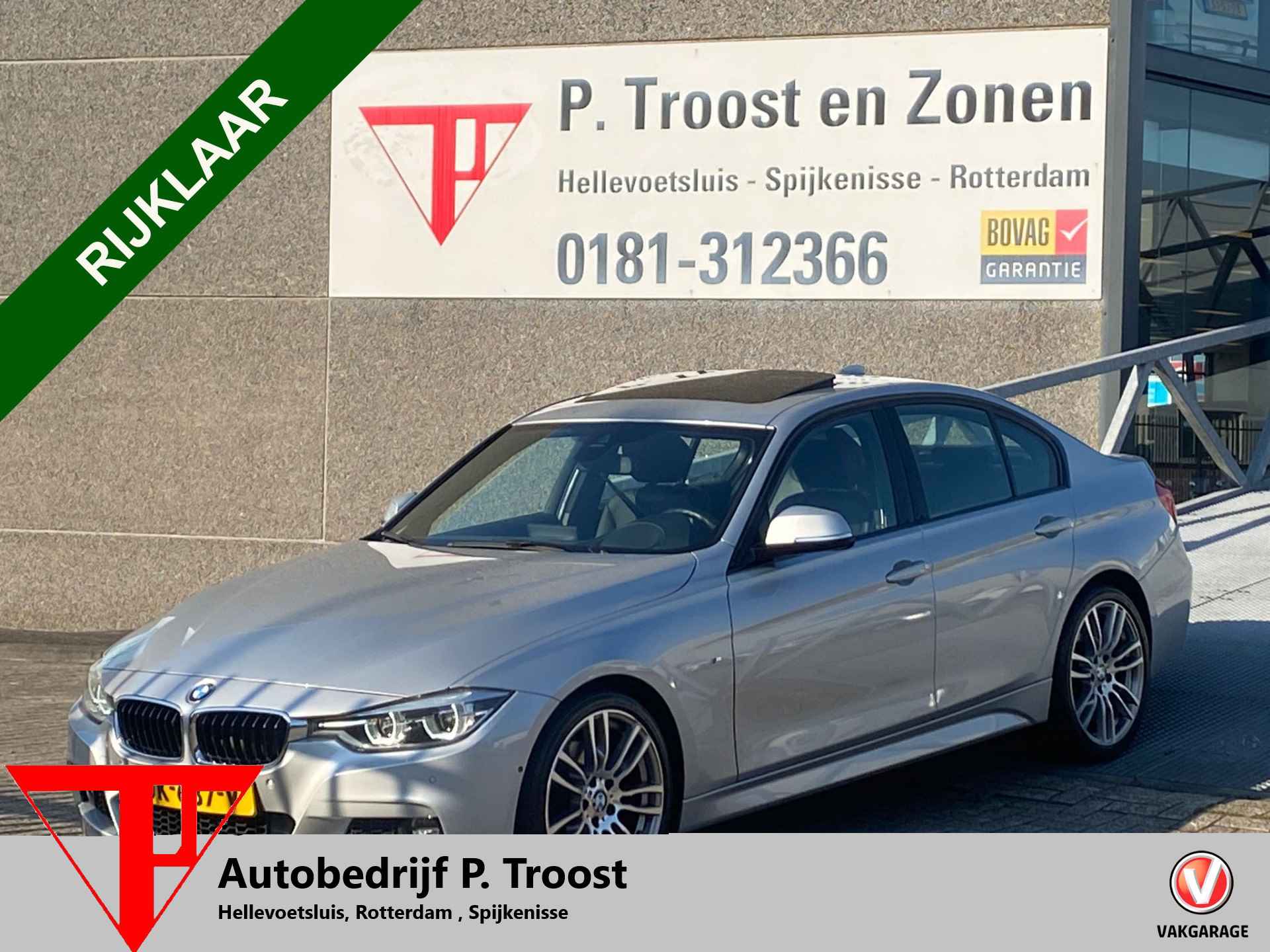 BMW 3-serie 330i M Sport Orig. NL auto/Head up/Open dak/M-pakket/Leder/Navi/Camera/Parkeersensoren/Dode hoek sensor/Sportstoelen/Spiegel en - 1/24