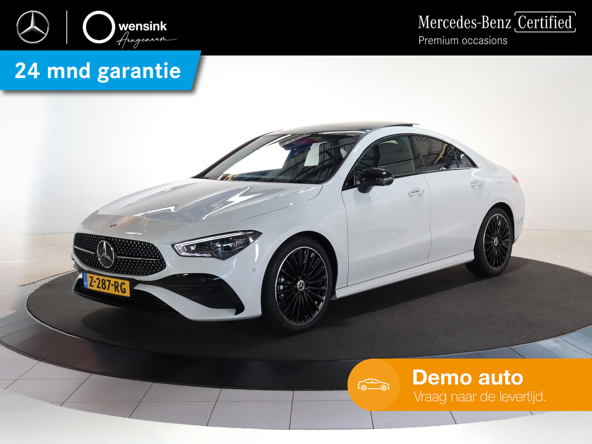 Mercedes-Benz CLA-klasse 180 AMG Line | Panoramadak | Night pakket | 19-Inch | Burmester | MBUX | Stoelverwarming