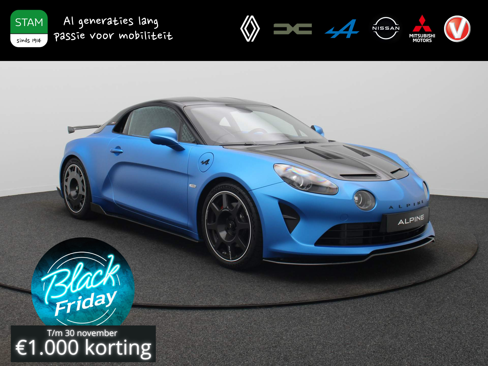 ALPINE A110 R 300pk  Aerocarbon velgen | Focal Premium | UNIEK