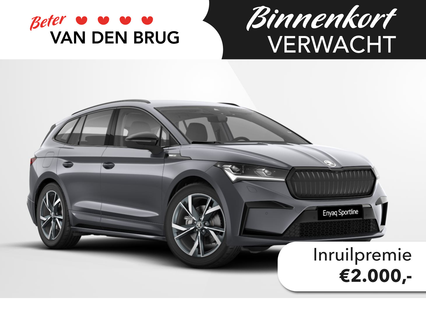 Škoda Enyaq 85 Sportline 286pk | Trekhaak | Elektrisch bedienbare achterklep | Bestuurdersstoel elektrisch verstelbaar | Adaptieve Cruise Control