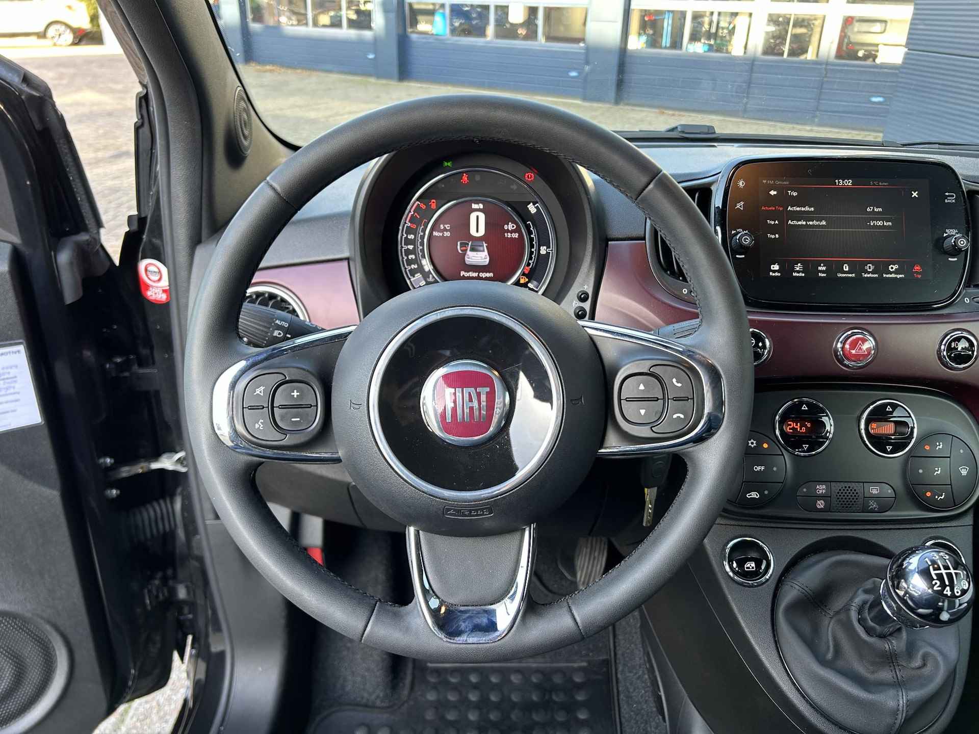 Fiat 500 C 1.0 Hybrid Star | Sportstoelen | Cabrio | Navigatie | DAB | Climate Control | Airco | Apple Carplay | PDC | Cruise Control | Bluetooth - 5/53