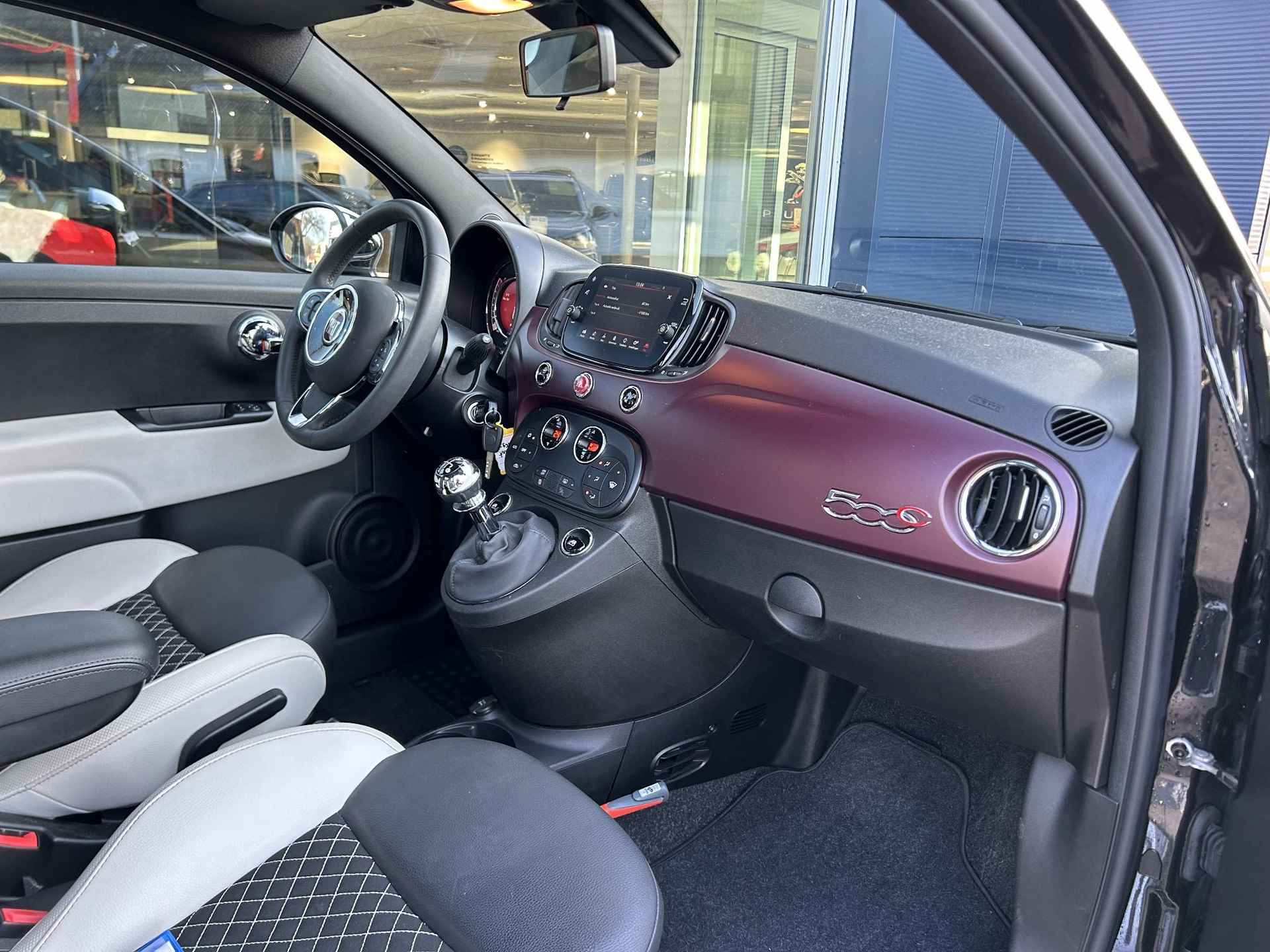 Fiat 500 C 1.0 Hybrid Star | Sportstoelen | Cabrio | Navigatie | DAB | Climate Control | Airco | Apple Carplay | PDC | Cruise Control | Bluetooth - 13/53