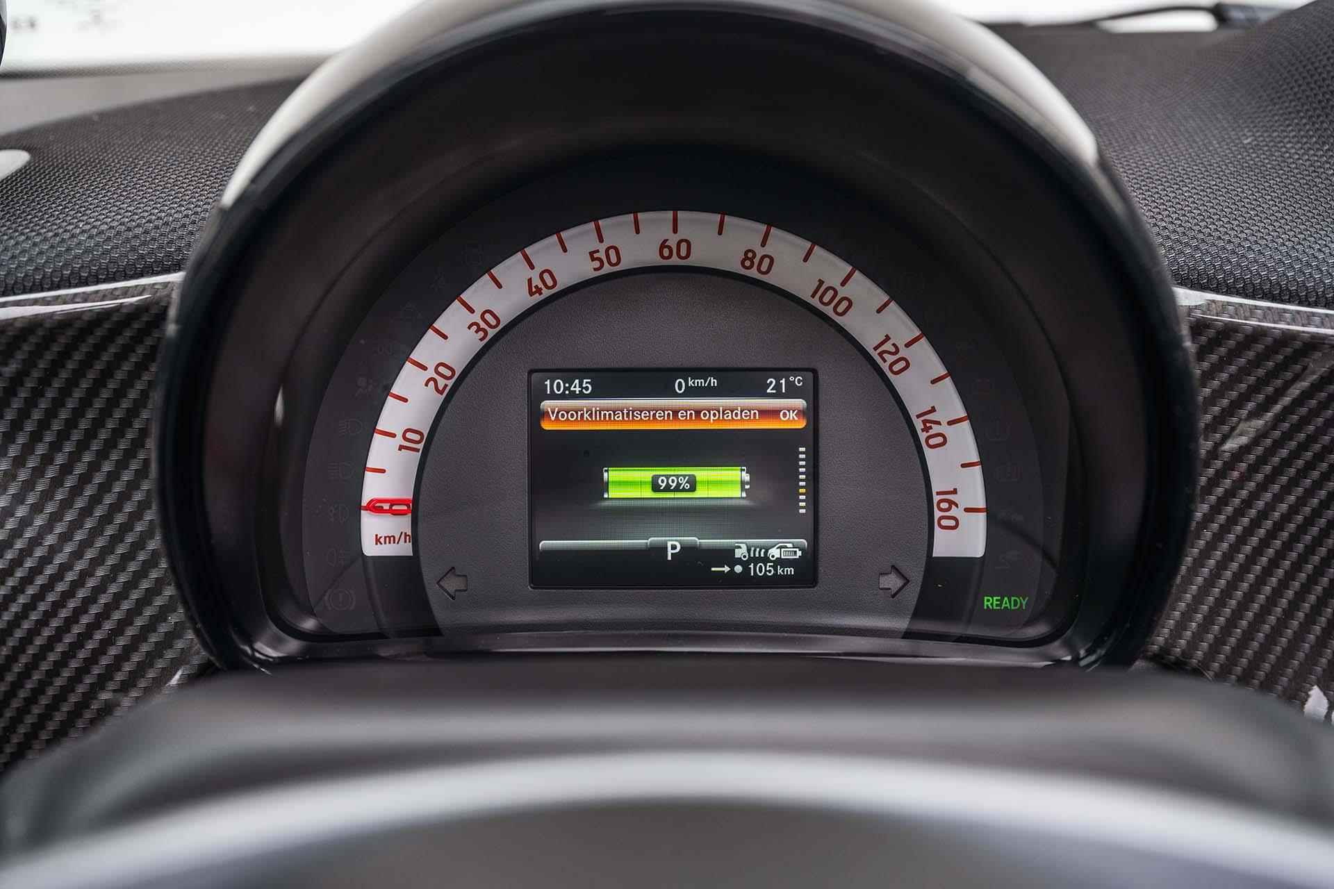 smart fortwo cabrio EQ Comfort 18 kWh Winterpakket | Rood dak | Carbon optiek interieur | - 21/37