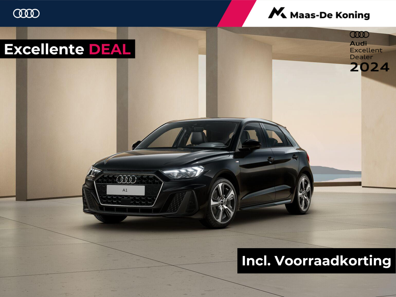 Audi A1 S Edition 25 TFSI 70 kW / 95 pk Sportback 7 versn. Audi A1 Sportback 25 TFSI S edition · Cruise control · Afgevlakt sportstuur · Audi Sound · Parkeerhulp plus