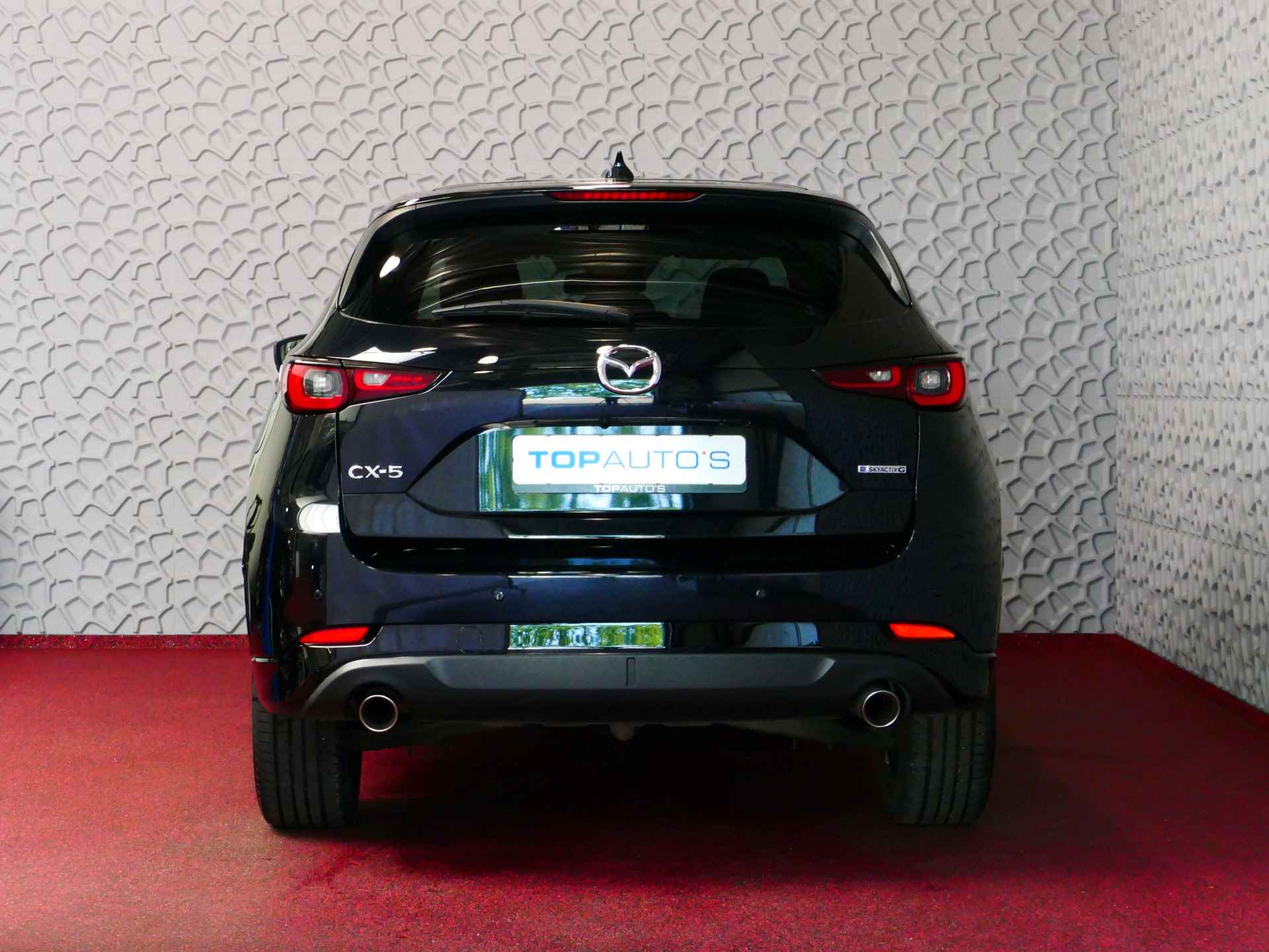 Mazda CX-5 E-SKYACTIV LUXURY 2.0 165 PK LEER BOSE ELEK.KLEP HEADUP 360.CAMERA 19''LMV FULL LED CARPLAY NAVI STOEL/STUUR VERW. STOELKOELING  05/2024 - 6/69